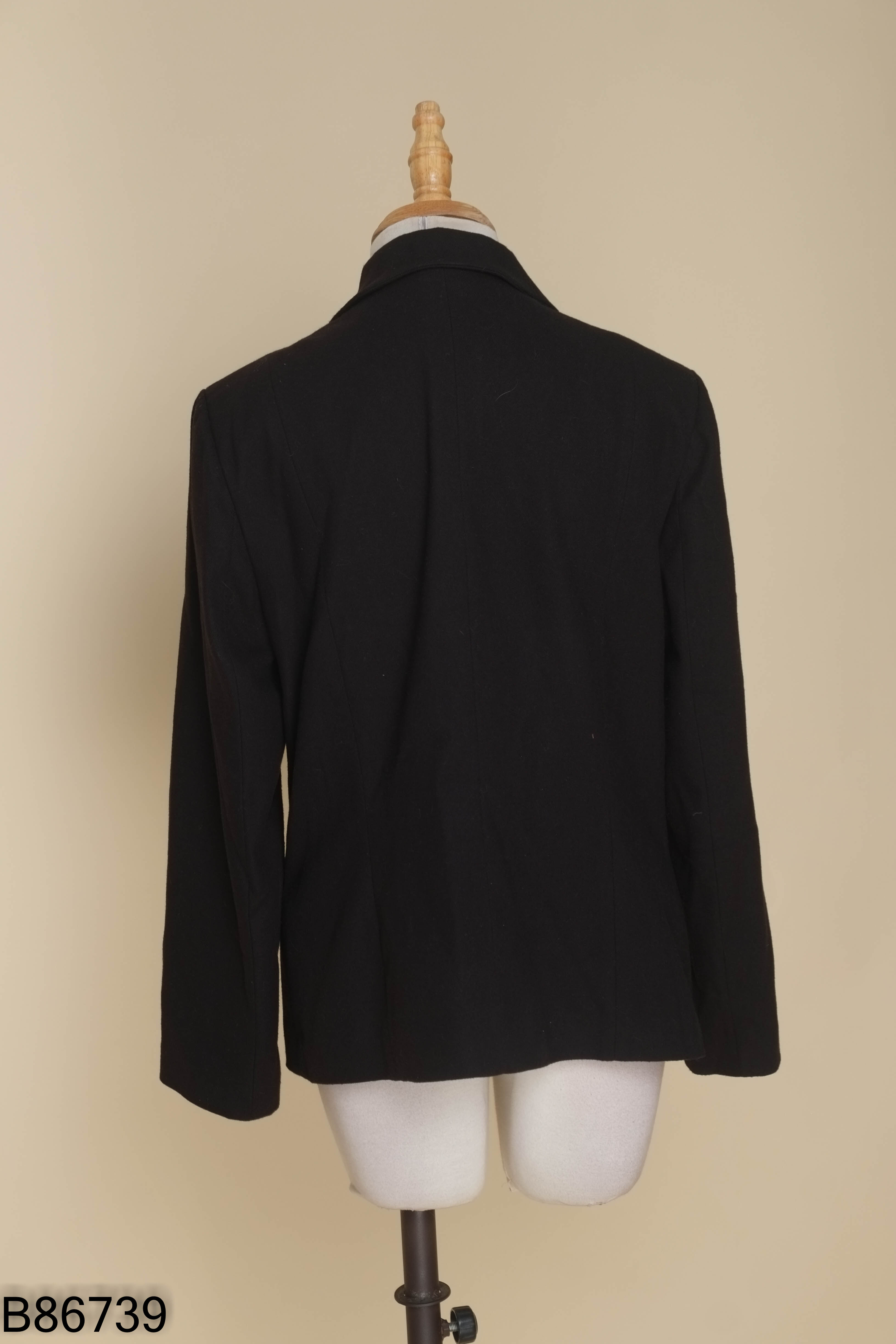 Áo khoác dạ vest đen