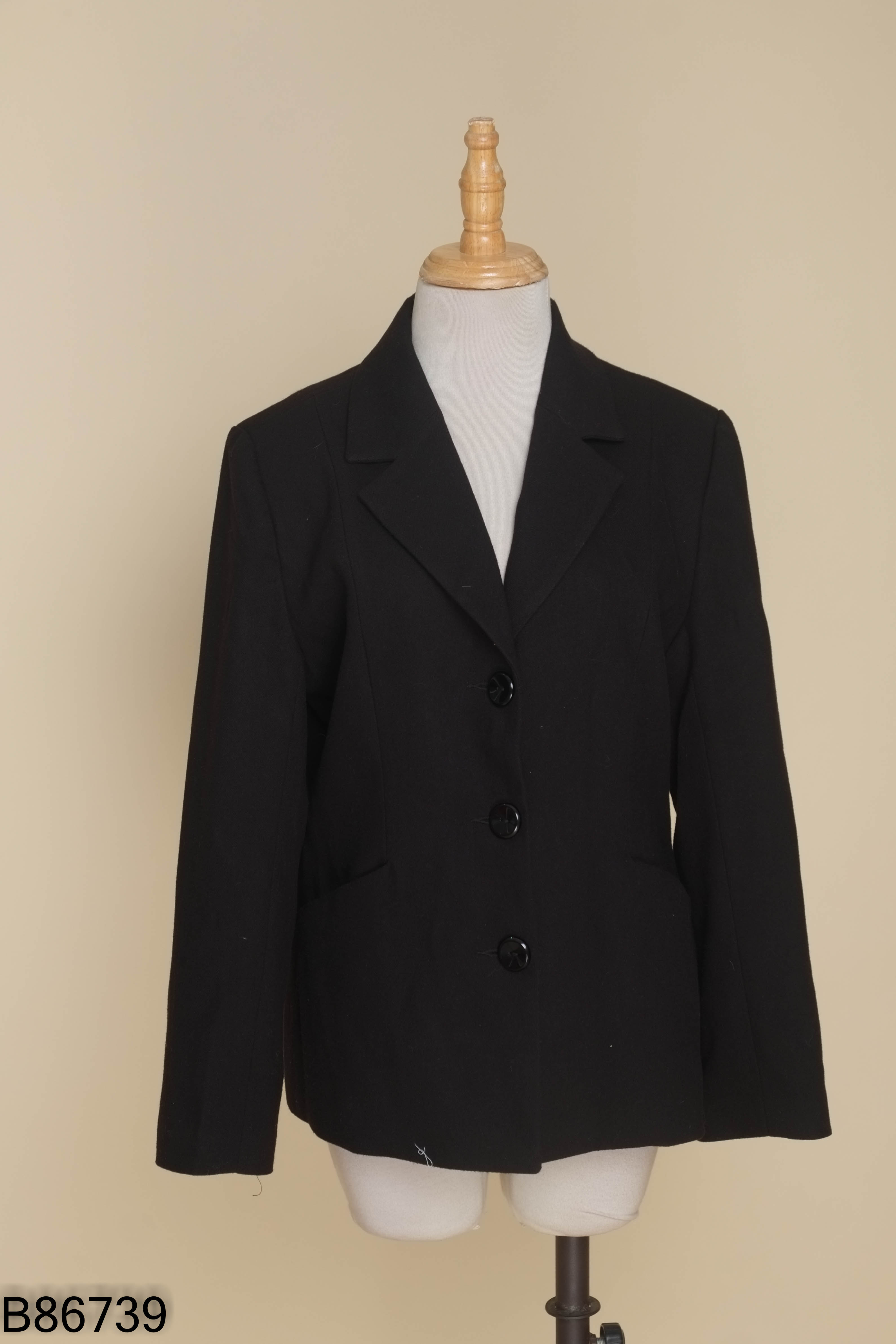 Áo khoác dạ vest đen