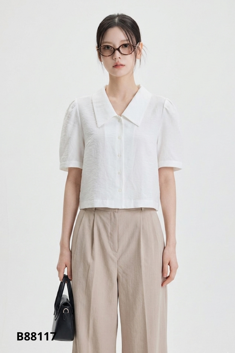 Áo MIXXO sơ mi trắng