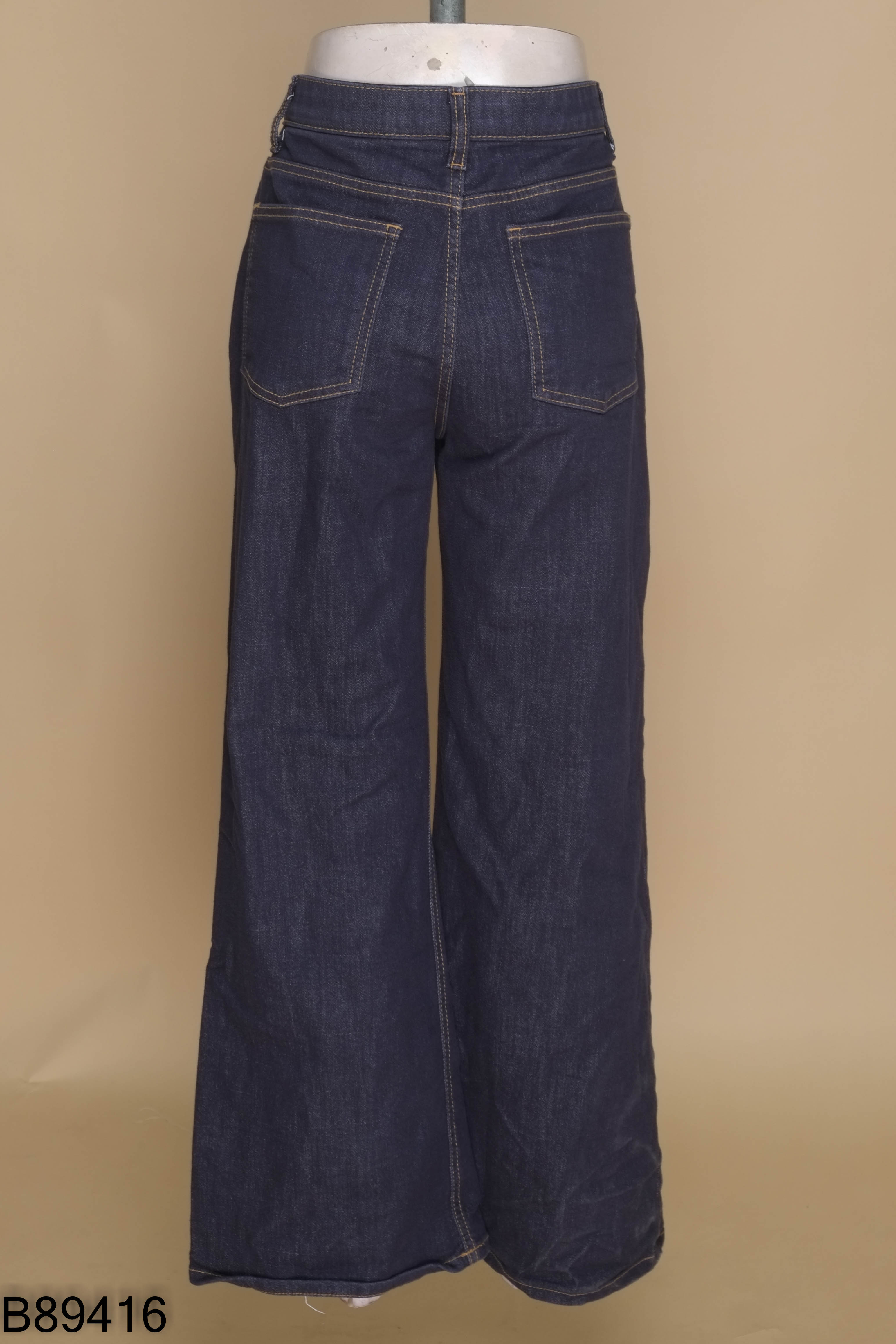 Quần jeans suông xanh đậm