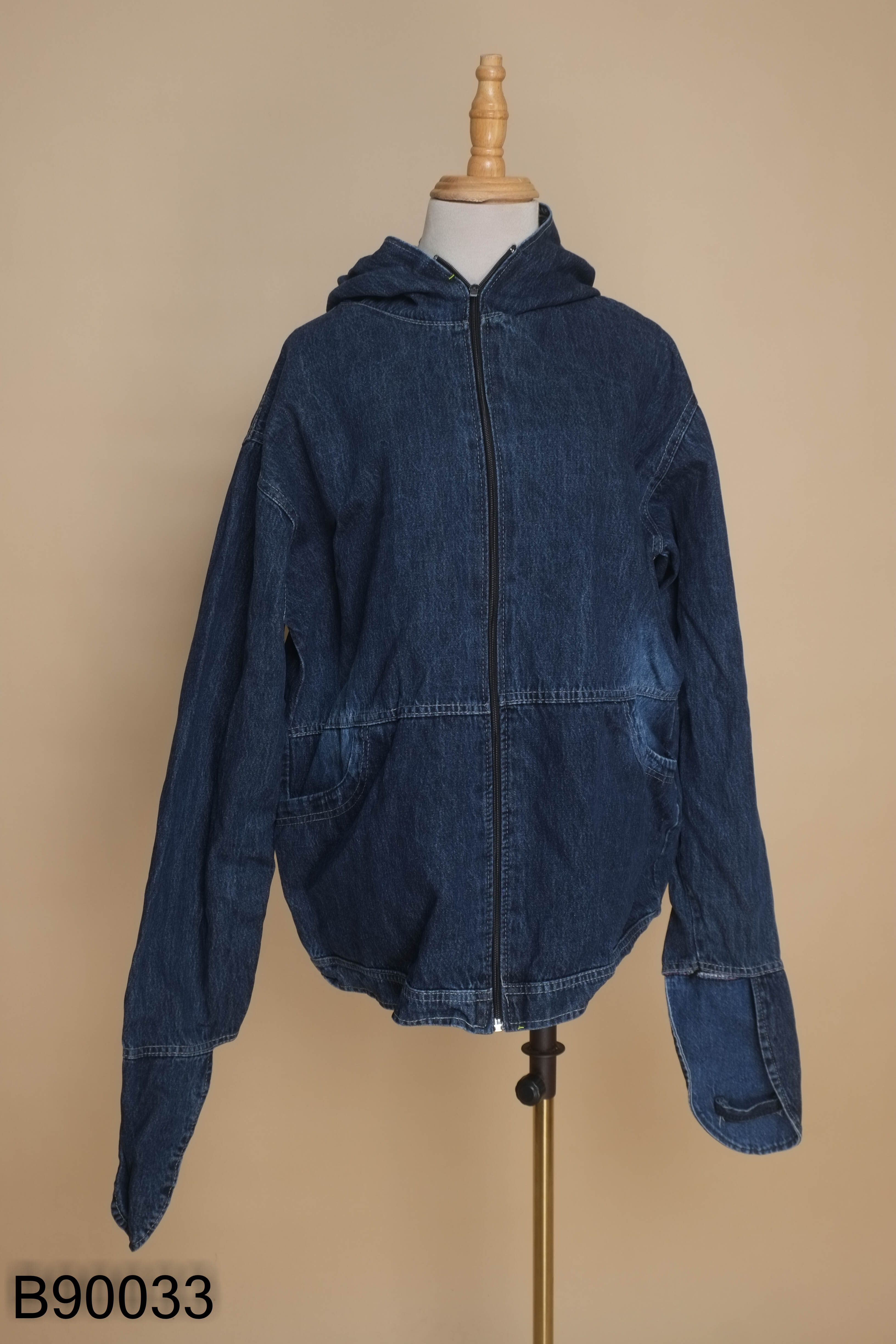 Áo khoác nắng jeans xanh