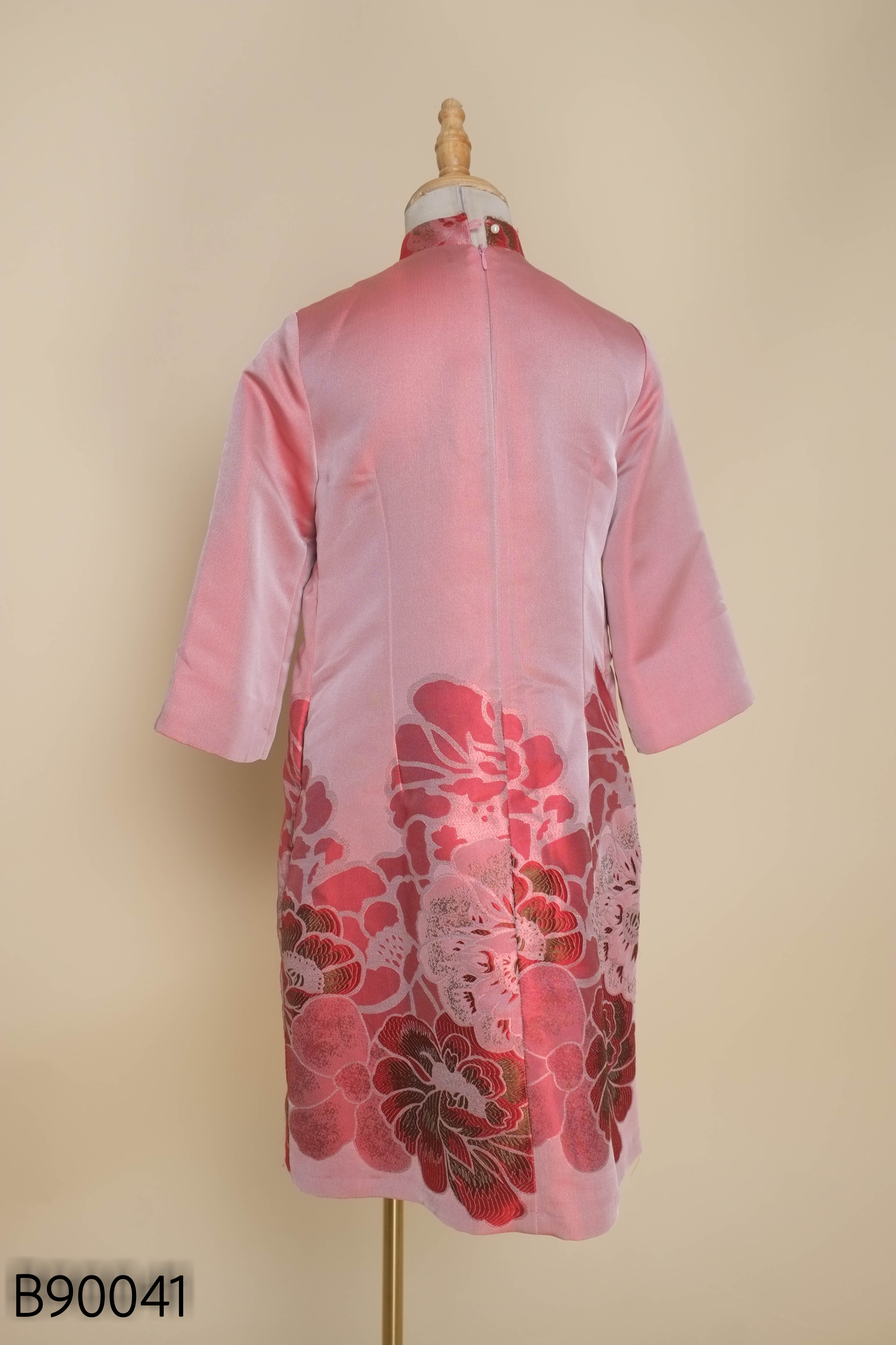 Váy suông hồng KANA dài tay