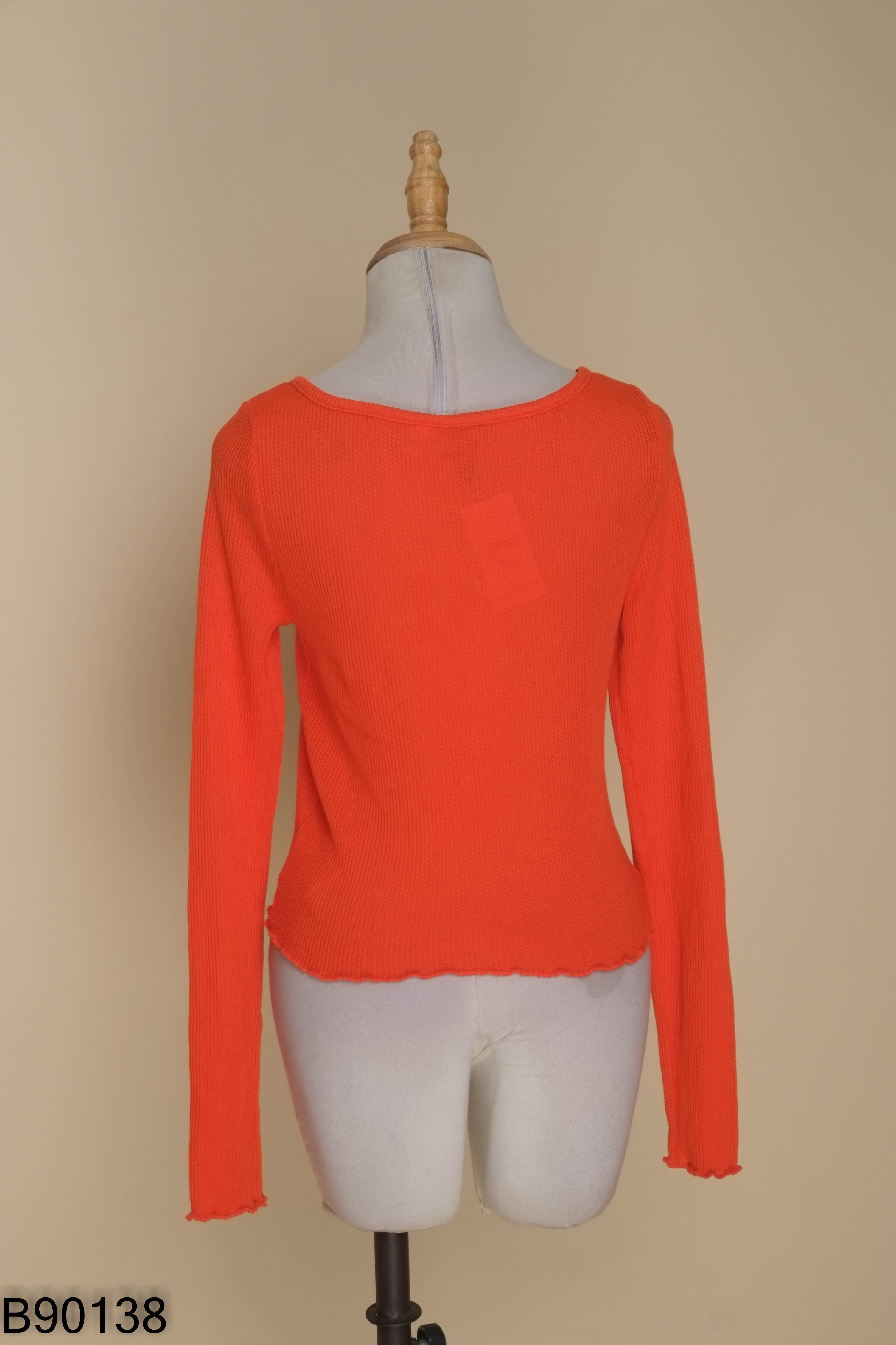 Áo cardigans DIVIDED đỏ dáng ngắn