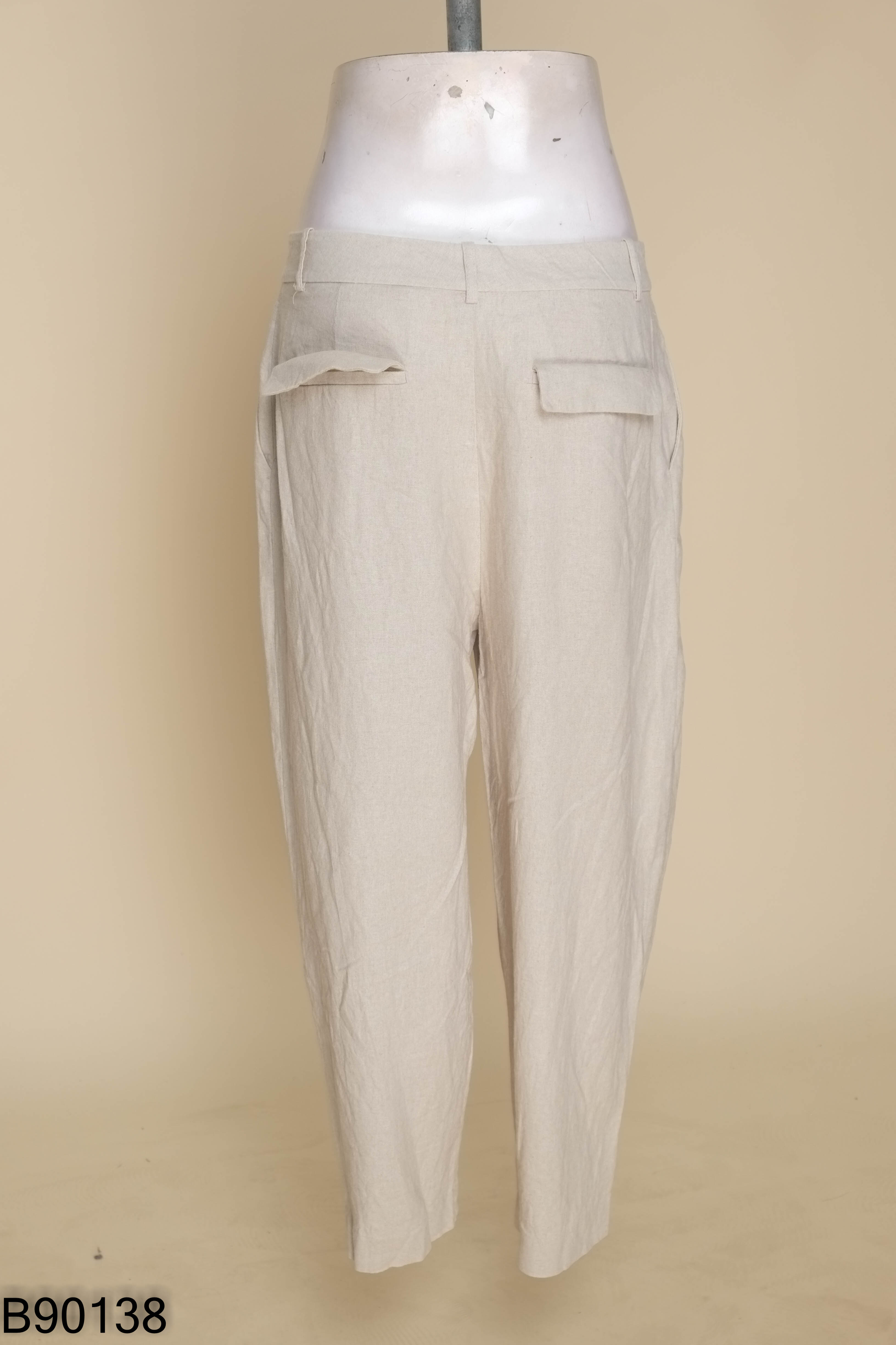 Quần be ZARA baggy