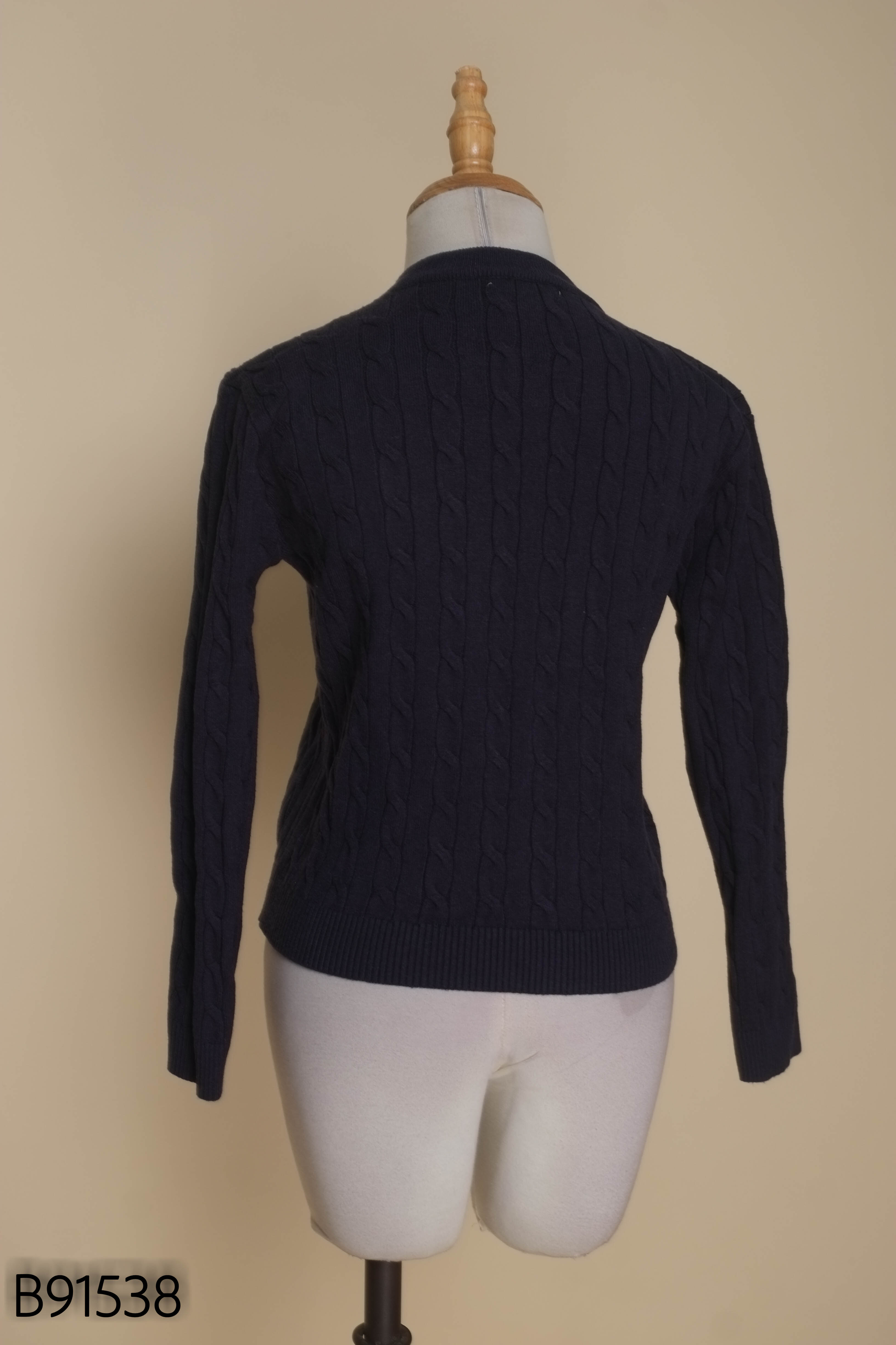 Áo len cardigan xanh DELIZ VN trơn