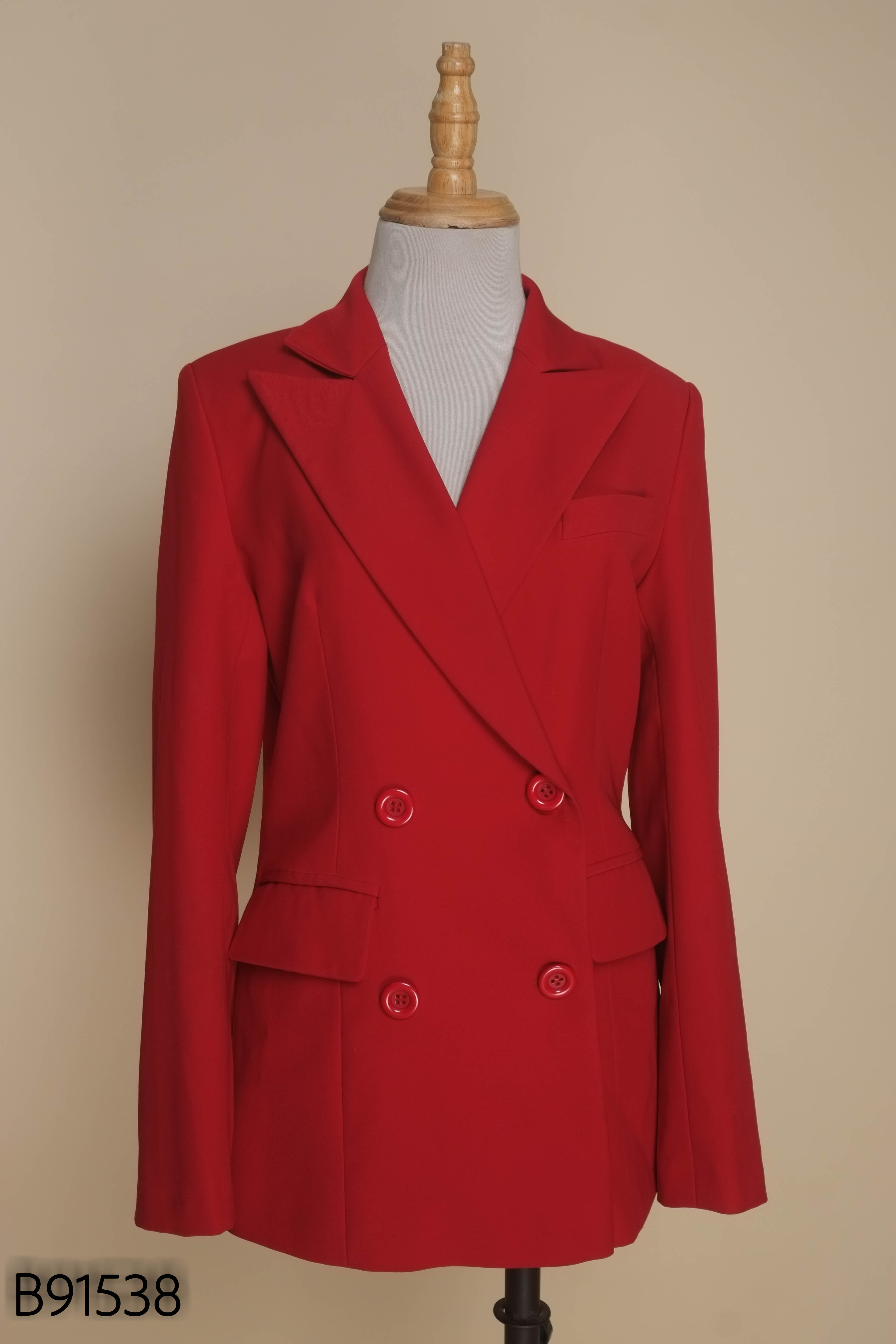 Áo blazers đỏ RENOIR DESIGN trơn