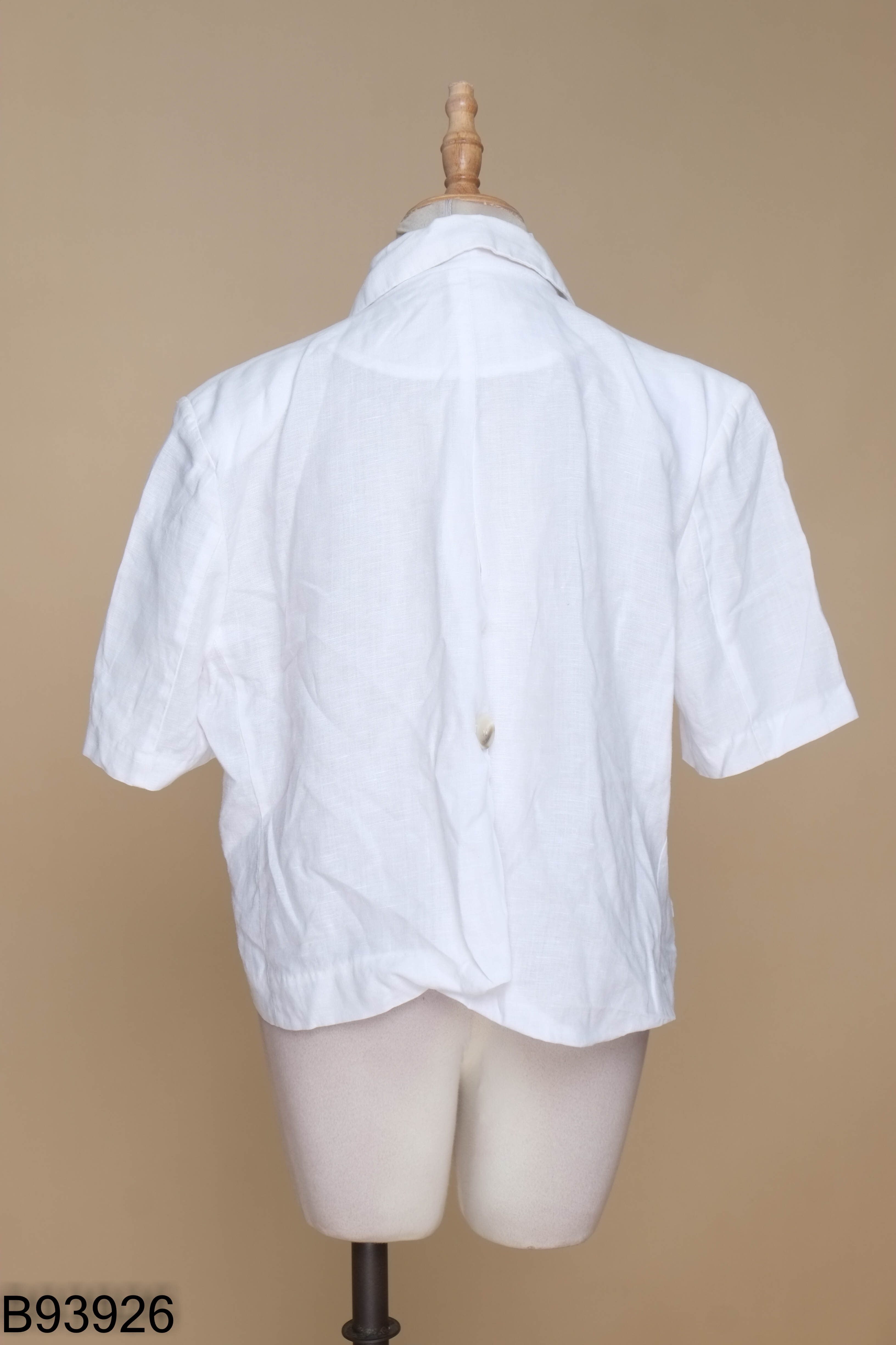 Áo trắng vest THE SIL dáng ngắn