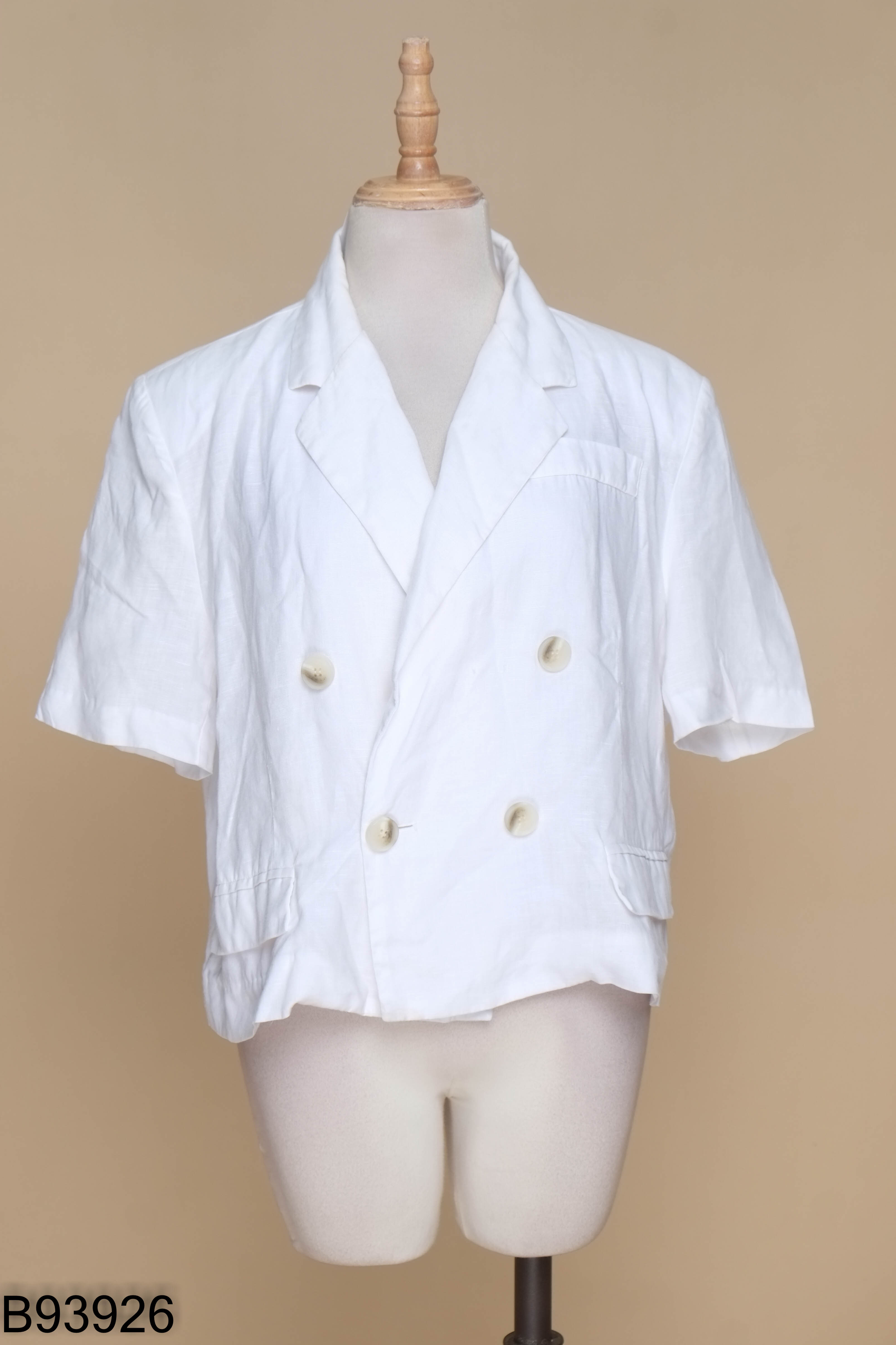 Áo trắng vest THE SIL dáng ngắn
