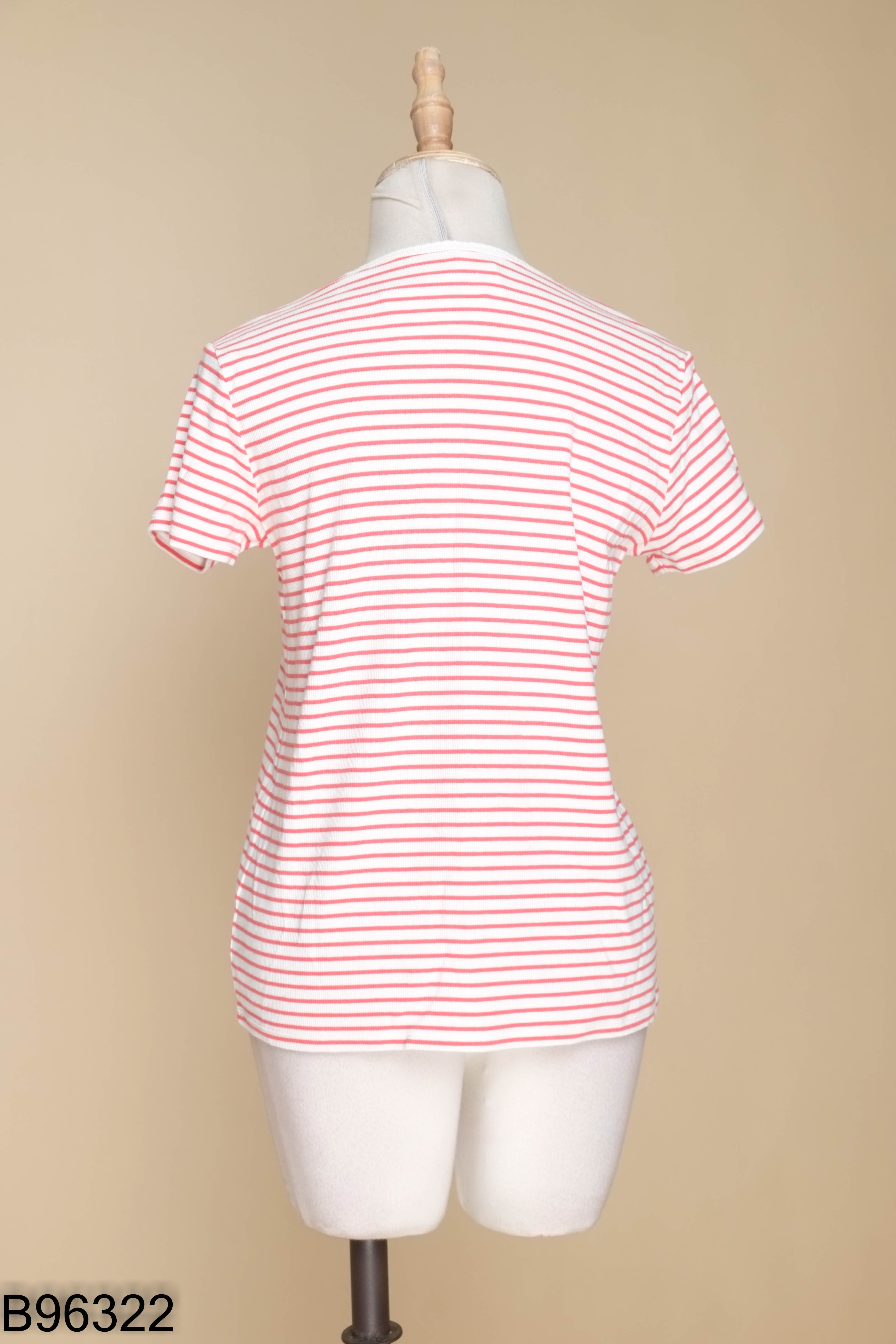 Áo thun trắng kẻ đỏ UNIQLO KIDS