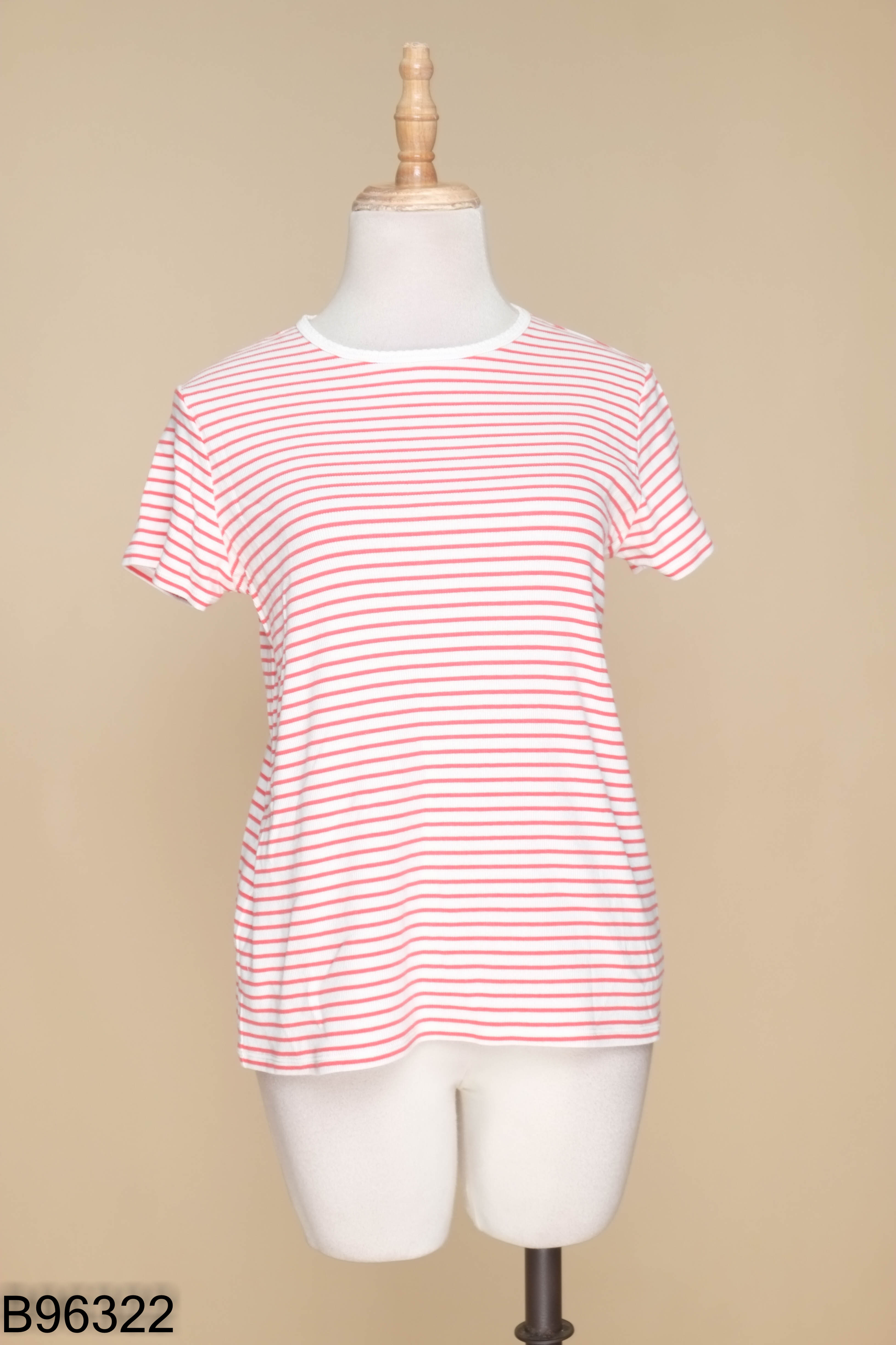 Áo thun trắng kẻ đỏ UNIQLO KIDS