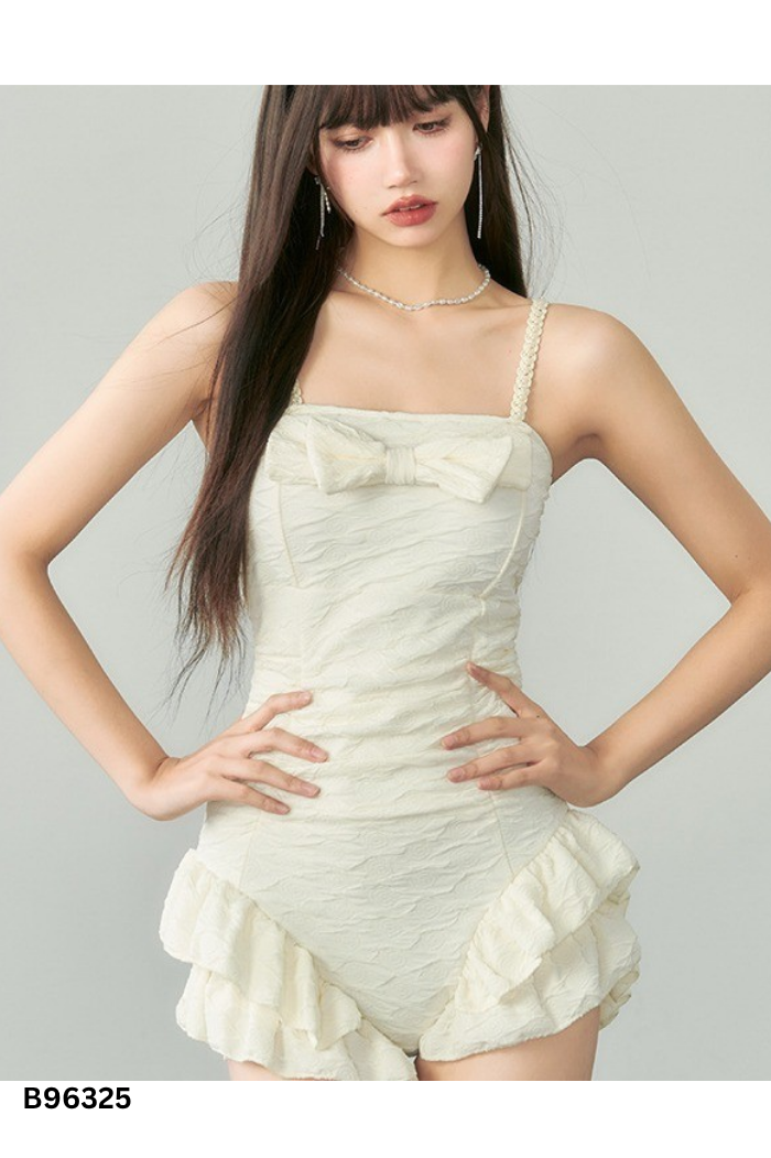Bikini 1 mảnh be phối nơ