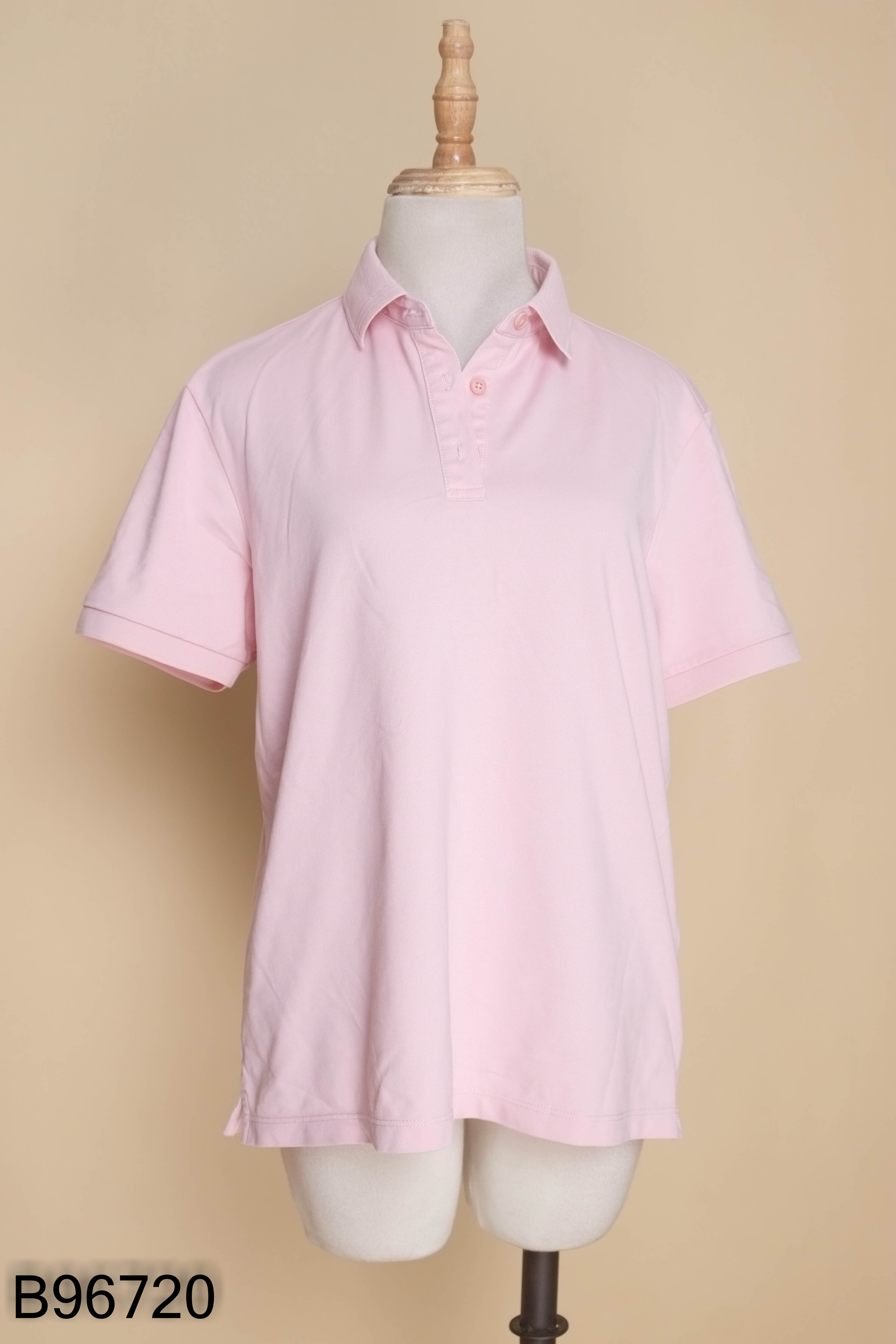 Áo polo hồng phấn