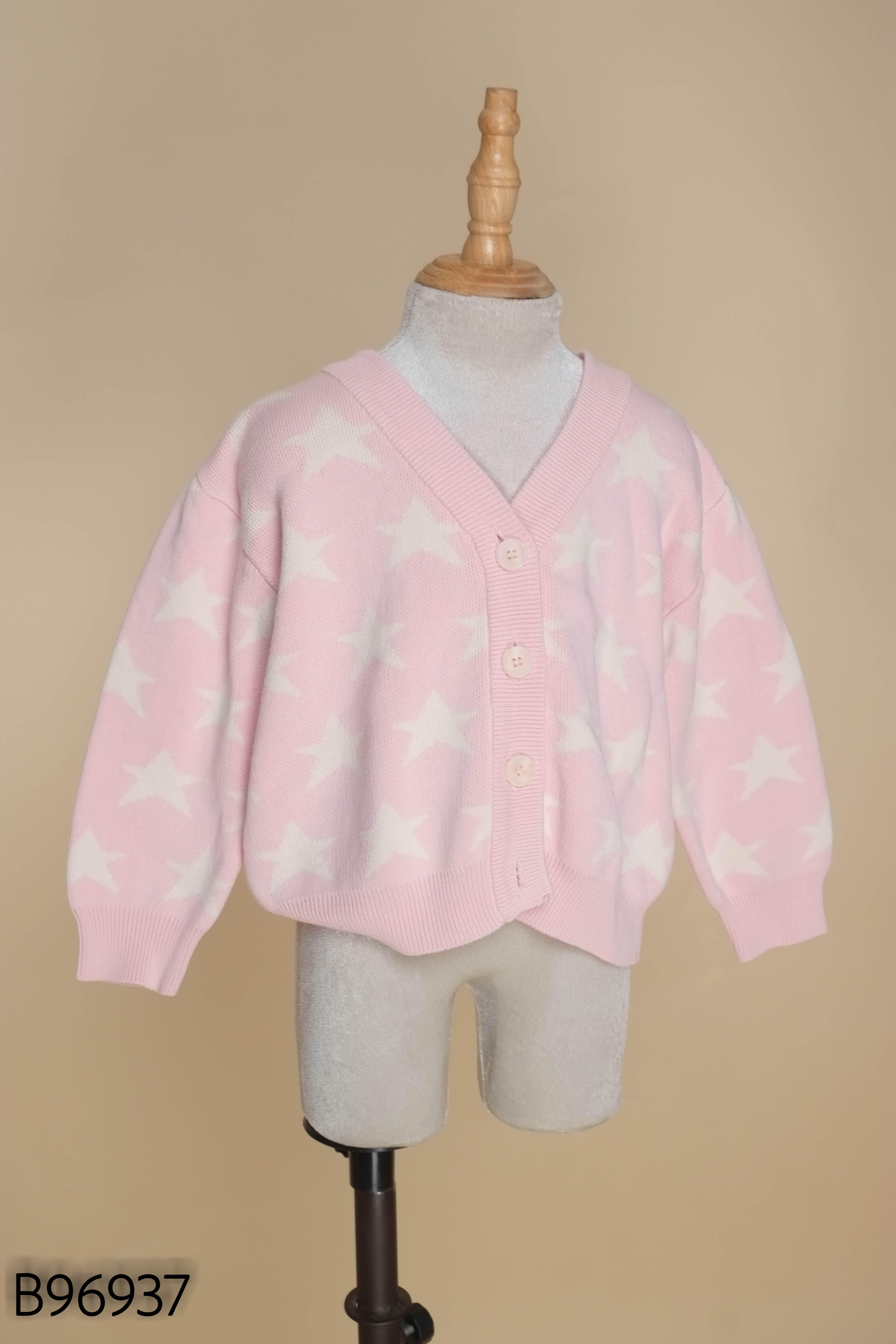 Cardigan hồng hình sao NRK kids