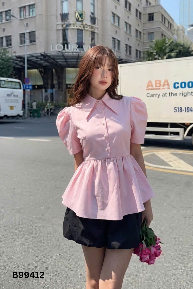 Áo hồng 20 AGAIN phối kiểu