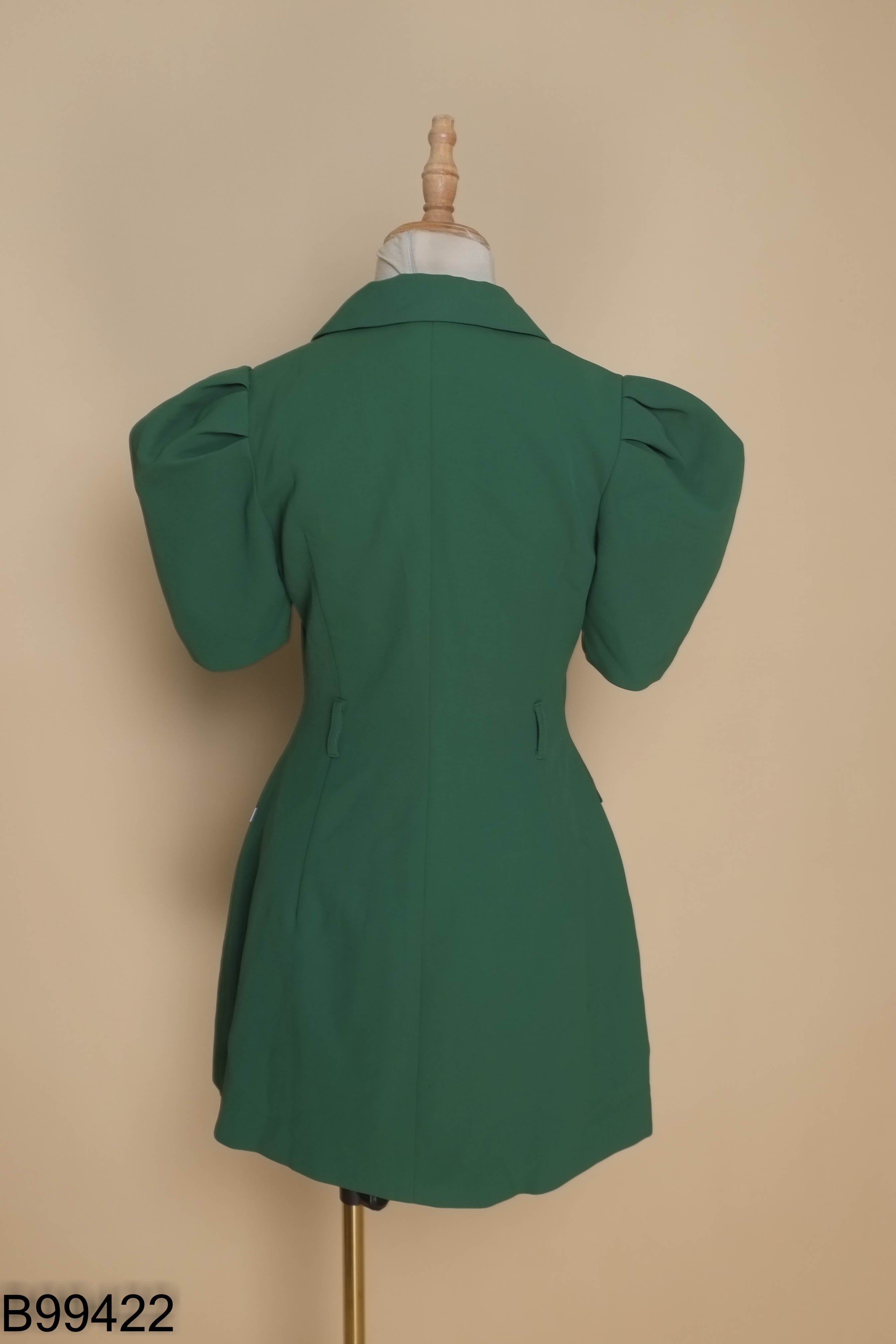 Váy JM DRESS DESIGN xanh cổ vest