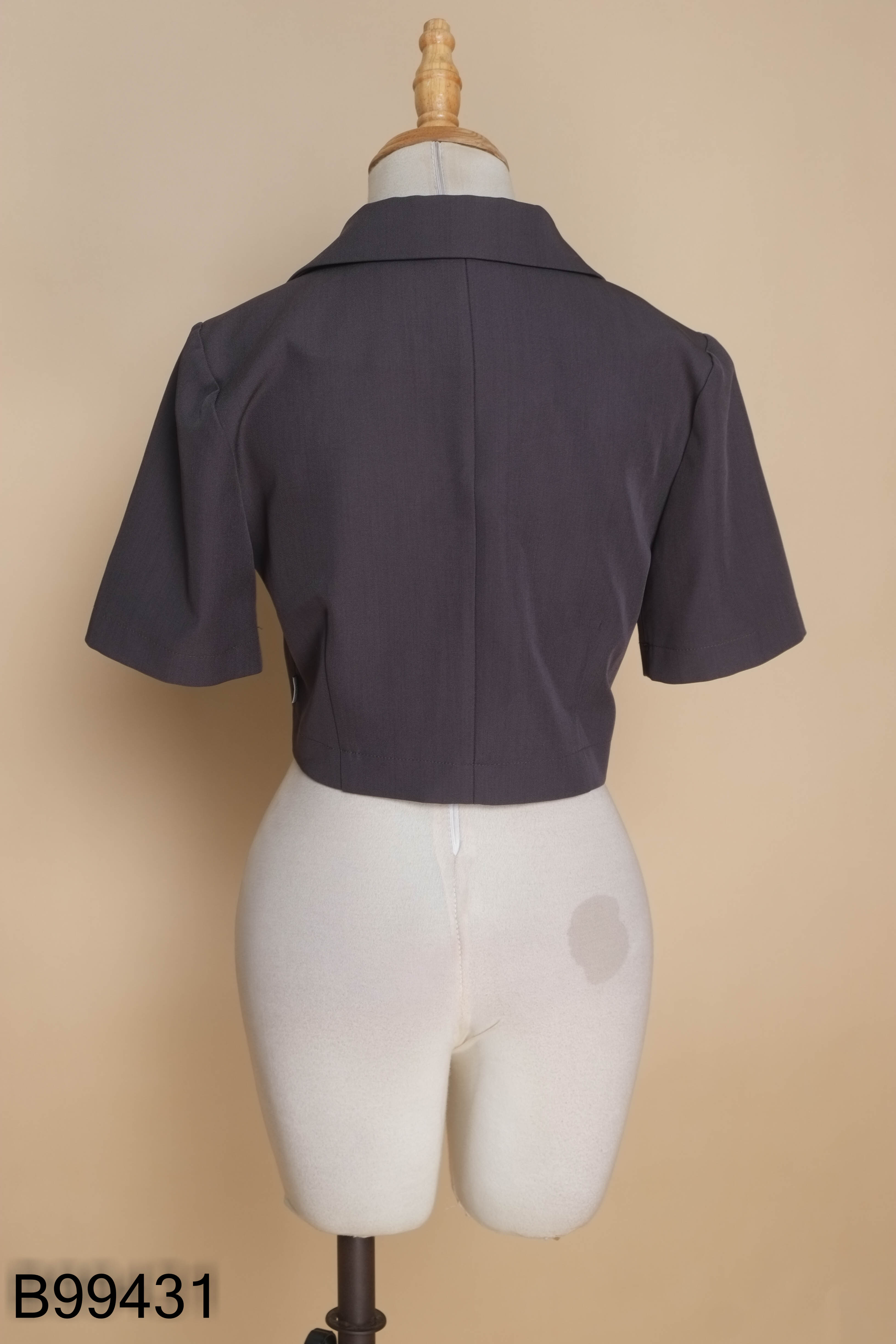 Áo croptop TIIN xám trơn