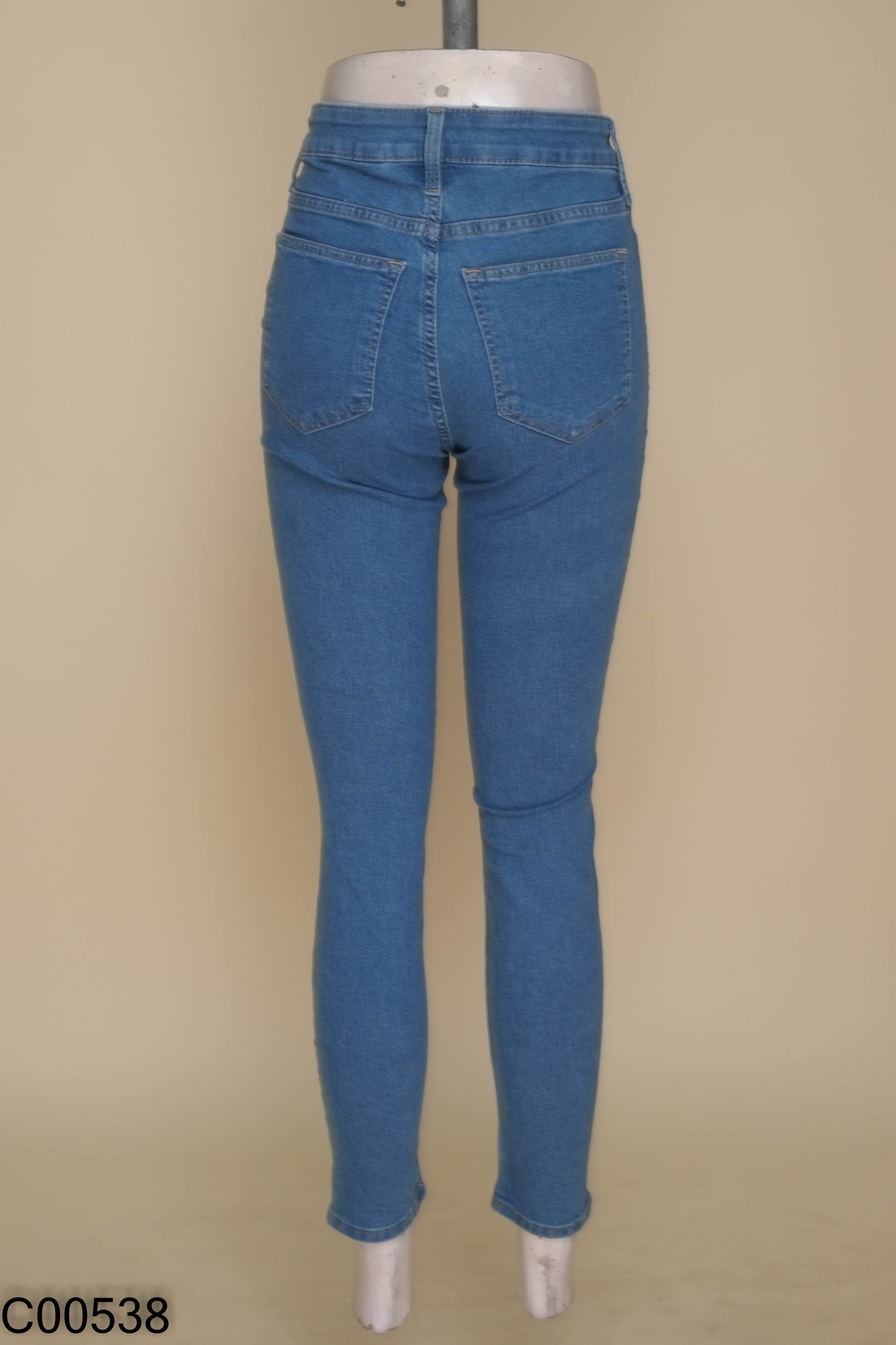 Quần skinjeans xanh