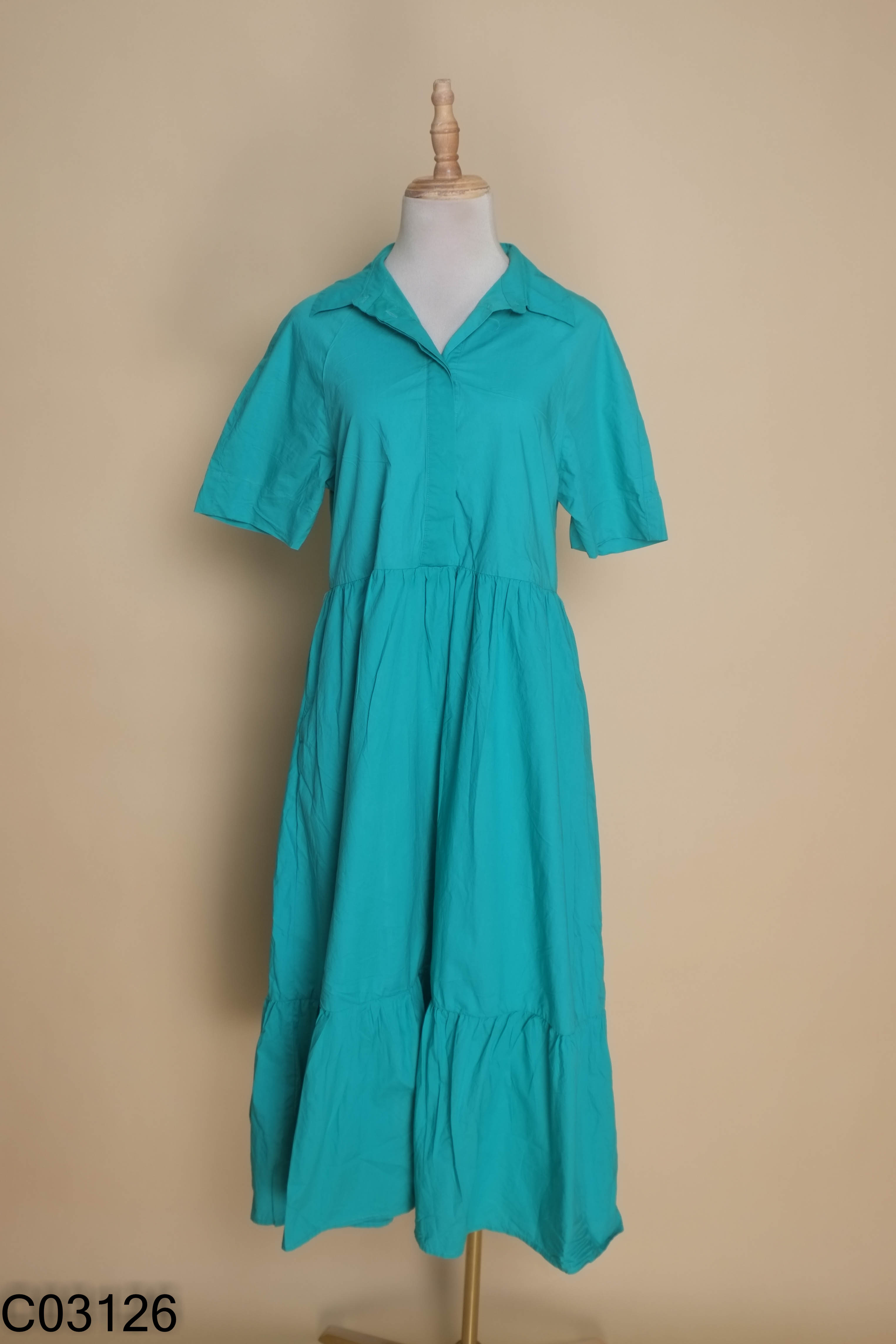 Váy babydoll xanh đậm