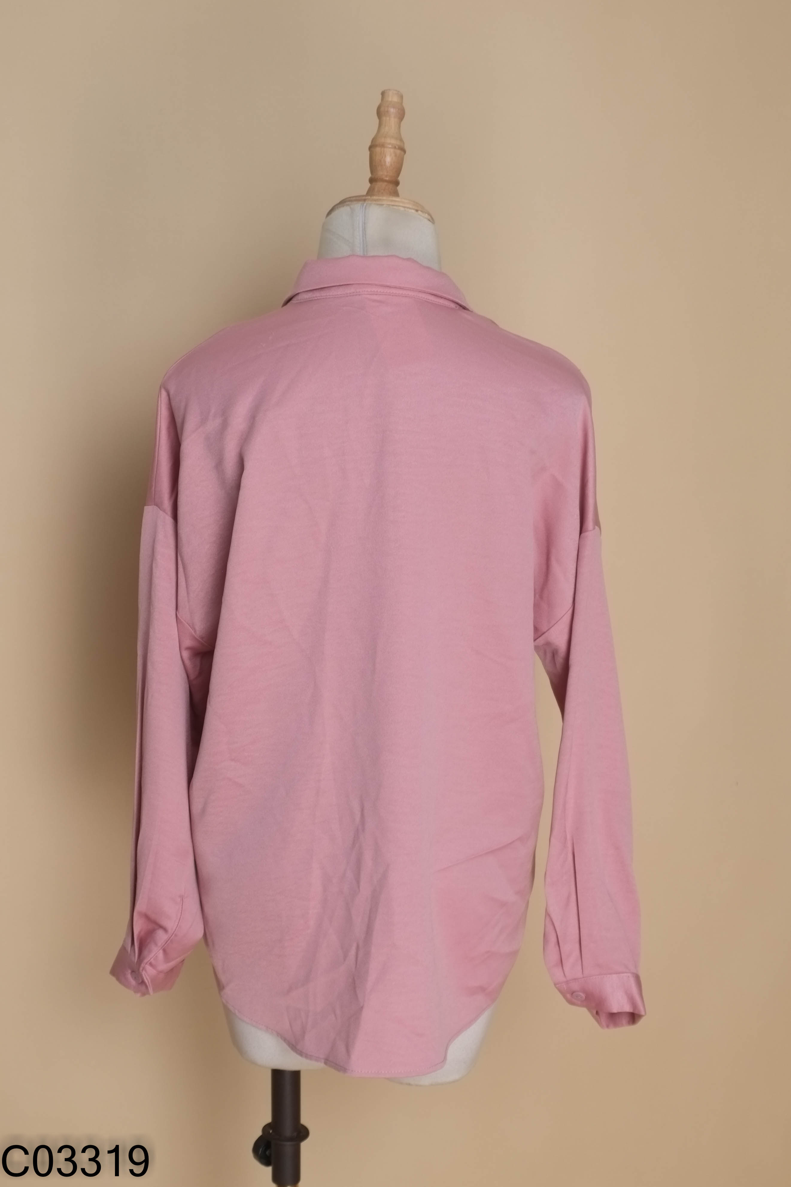 Áo sơ mi 92WEAR hồng