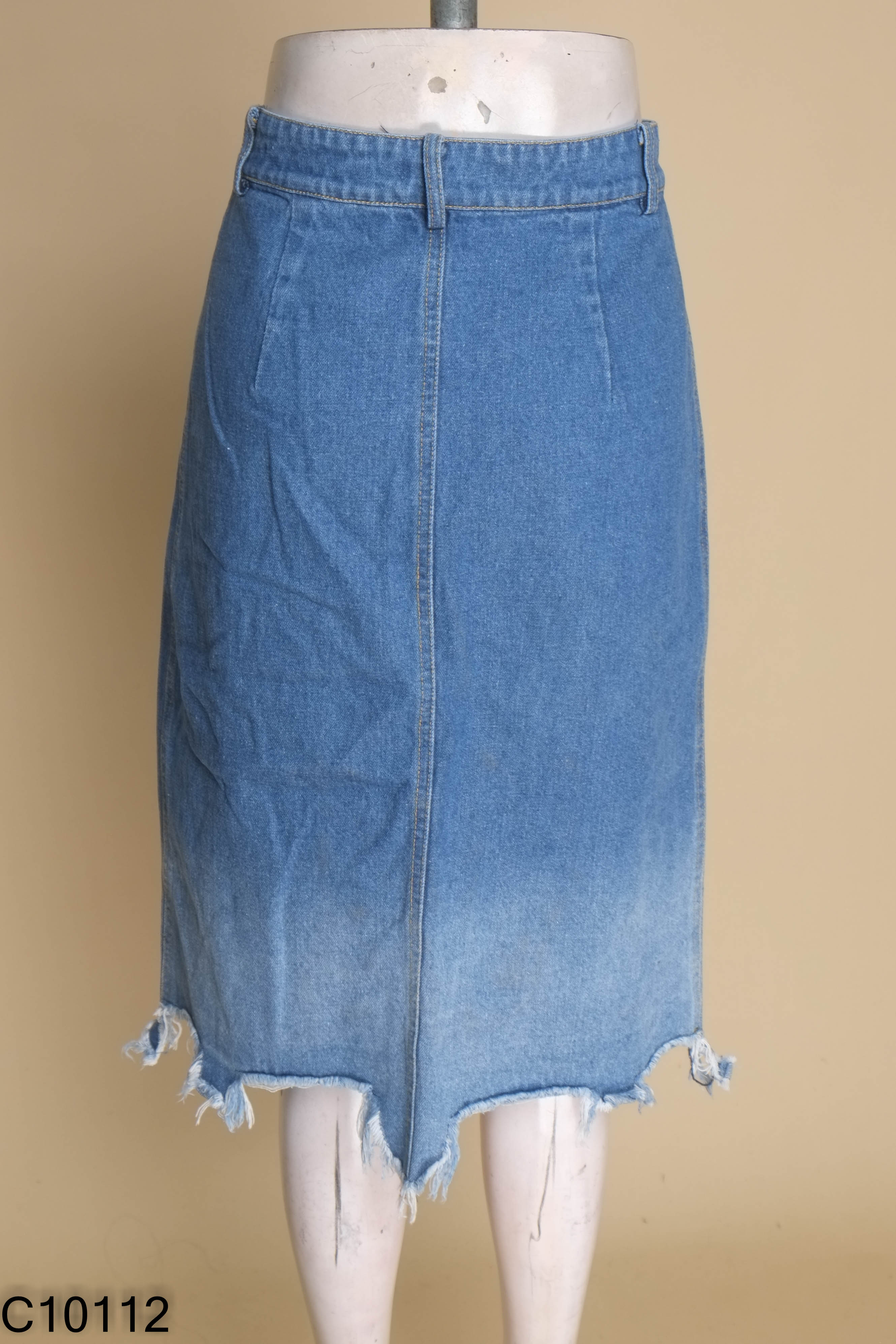 Chân váy jeans xanh