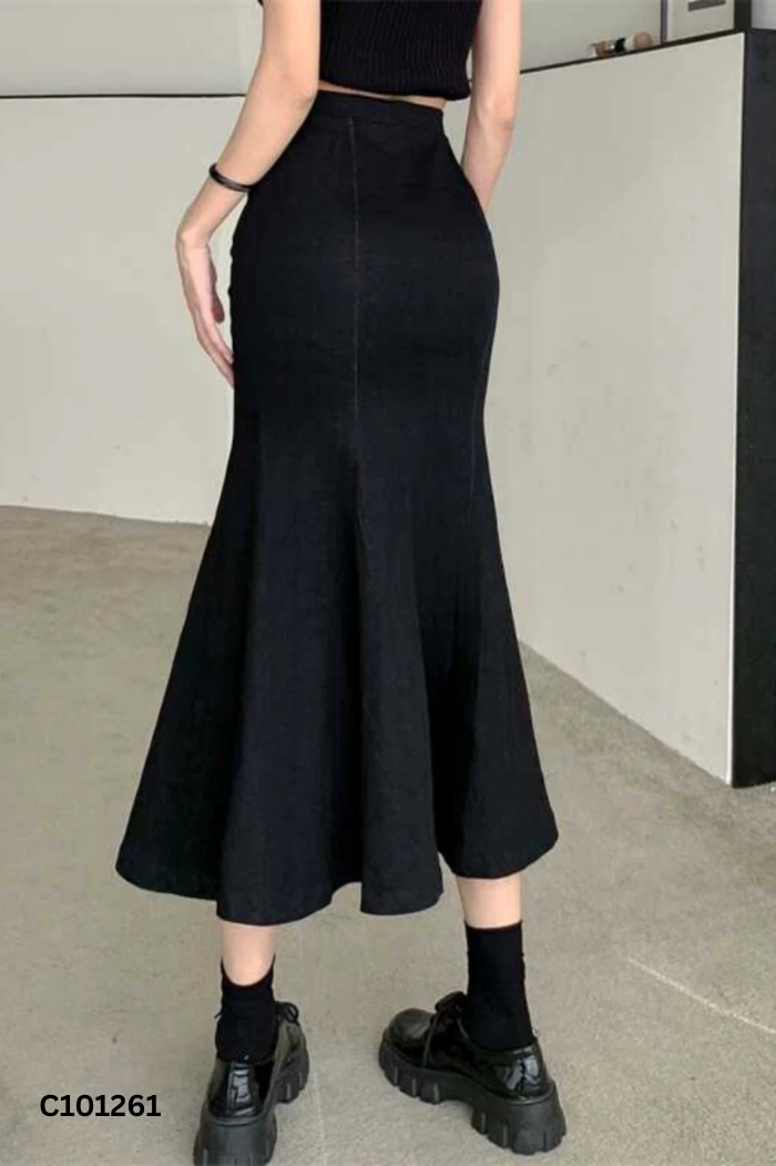Chân váy jeans đen
