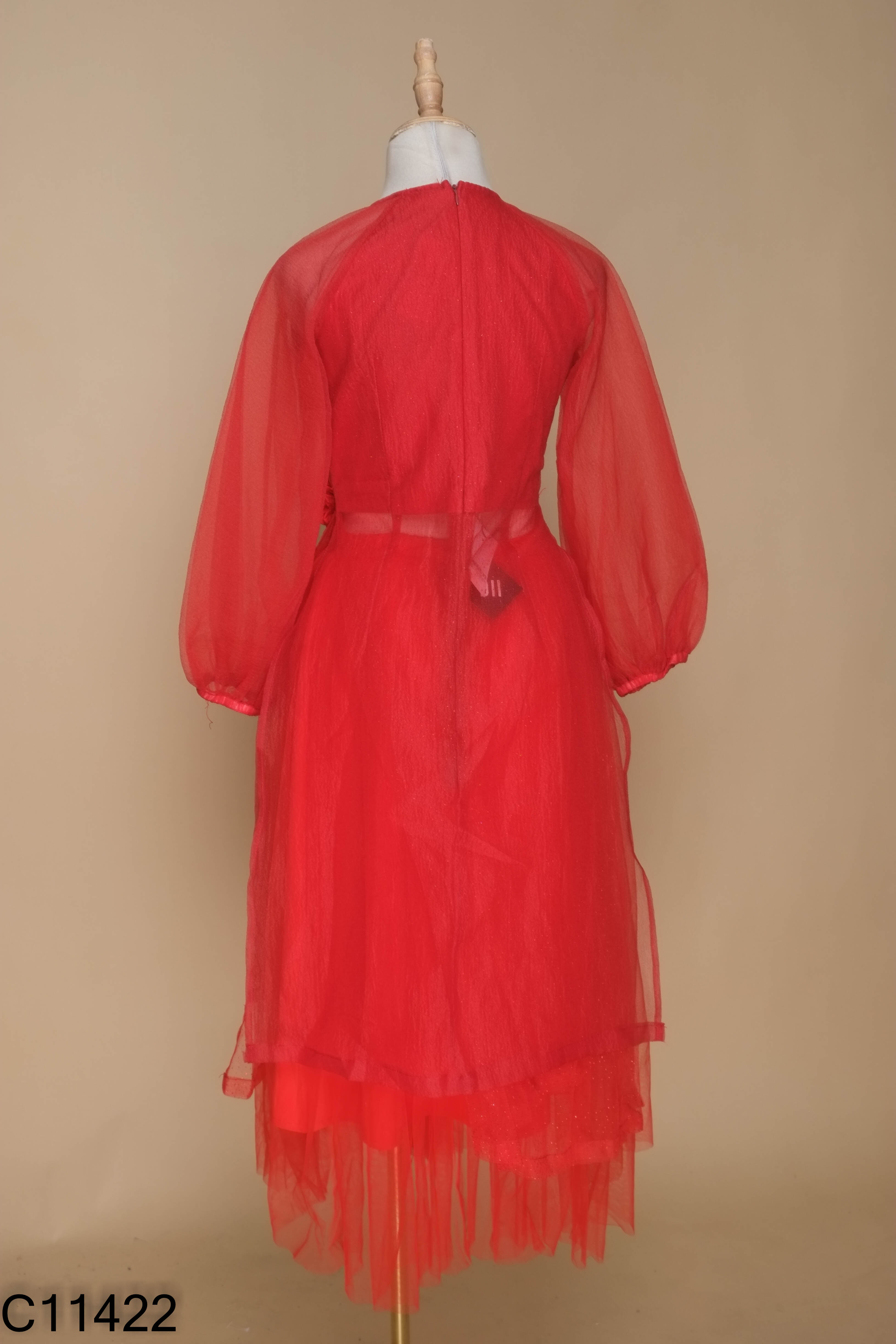 NEWTAG DII COLLECTION set váy lưới đỏ