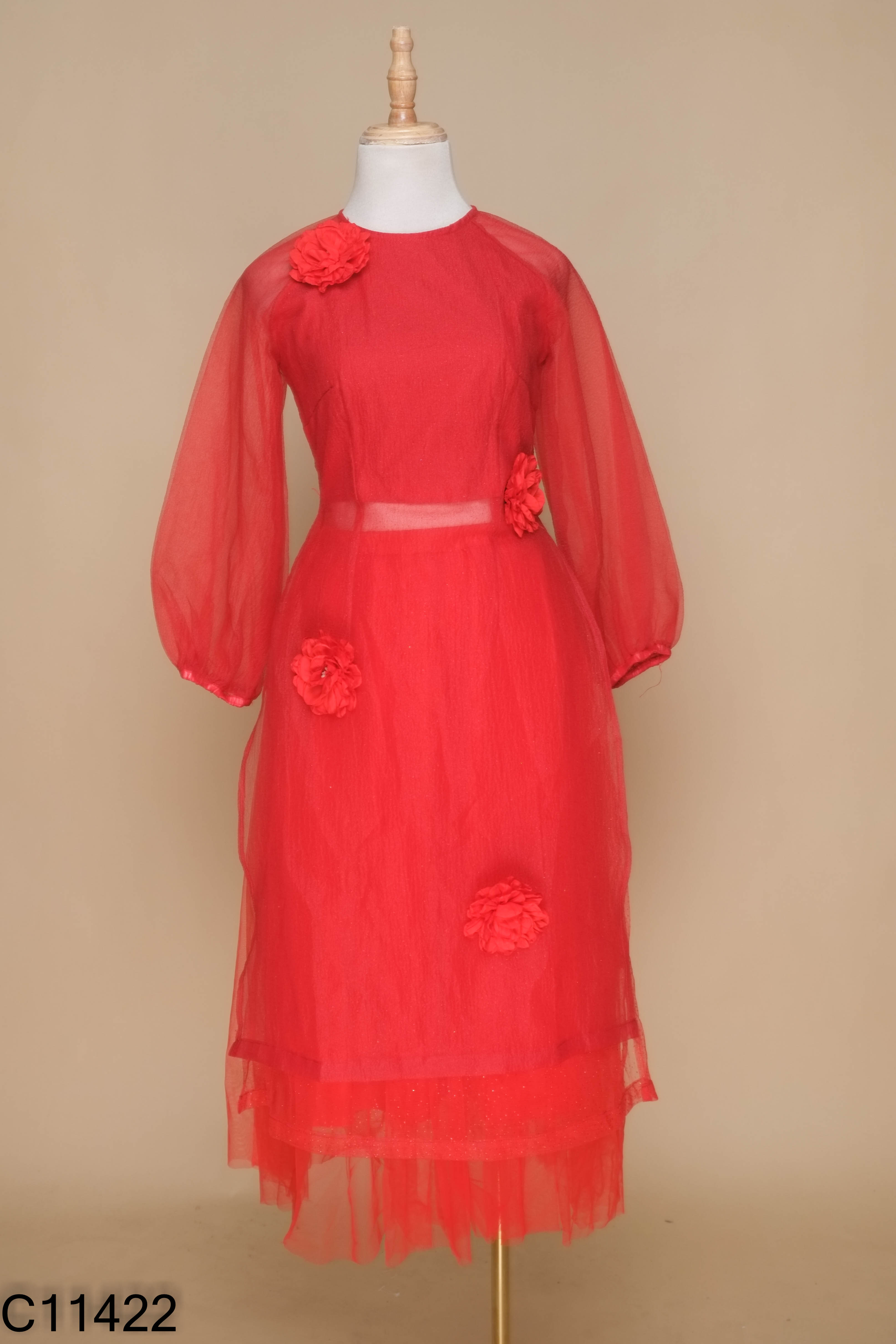 NEWTAG DII COLLECTION set váy lưới đỏ