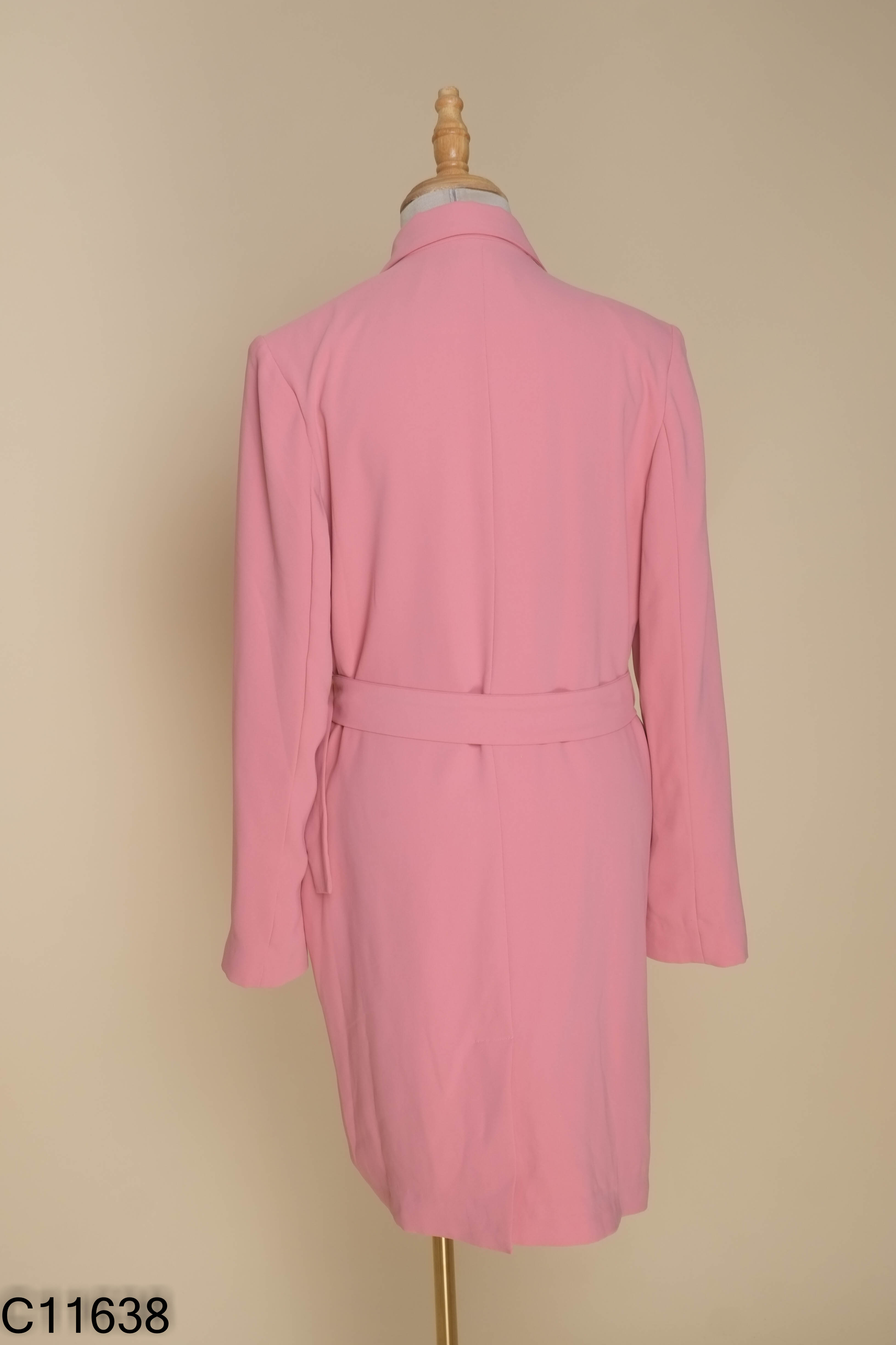 Áo MYM hồng mangto cổ vest
