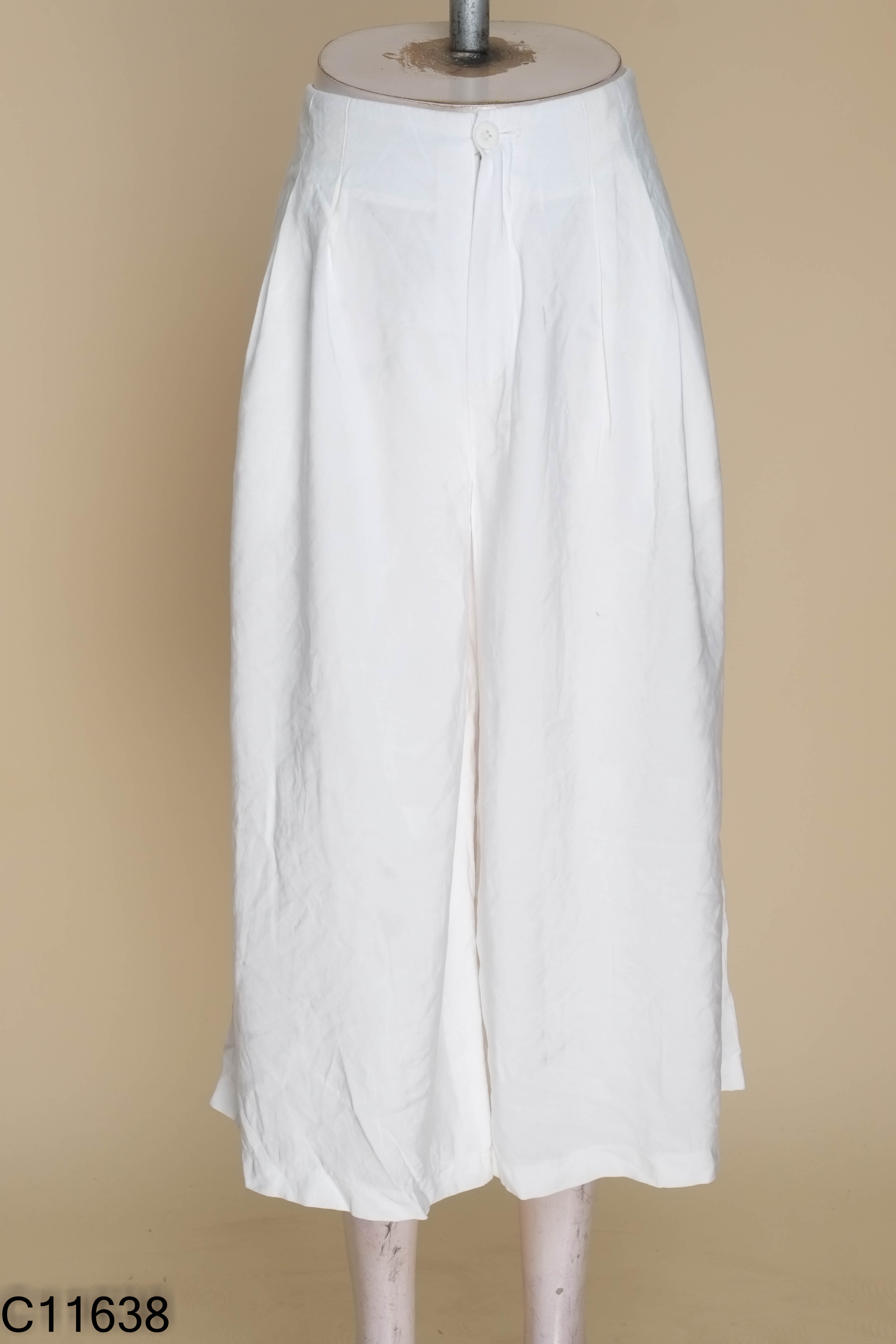 Quần culottes FANSIX trắng