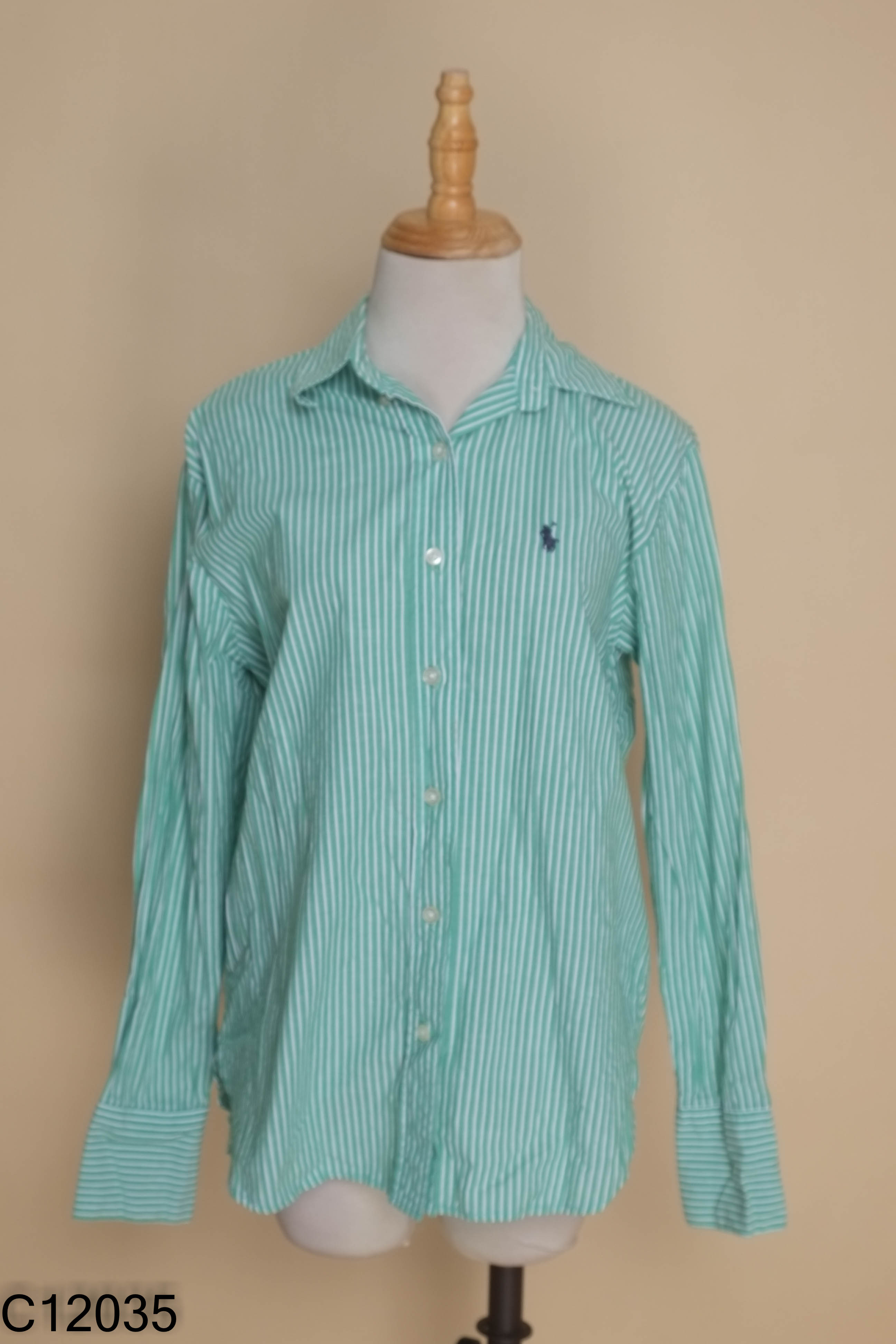 Áo sơ mi xanh kẻ RALPH LAUREN