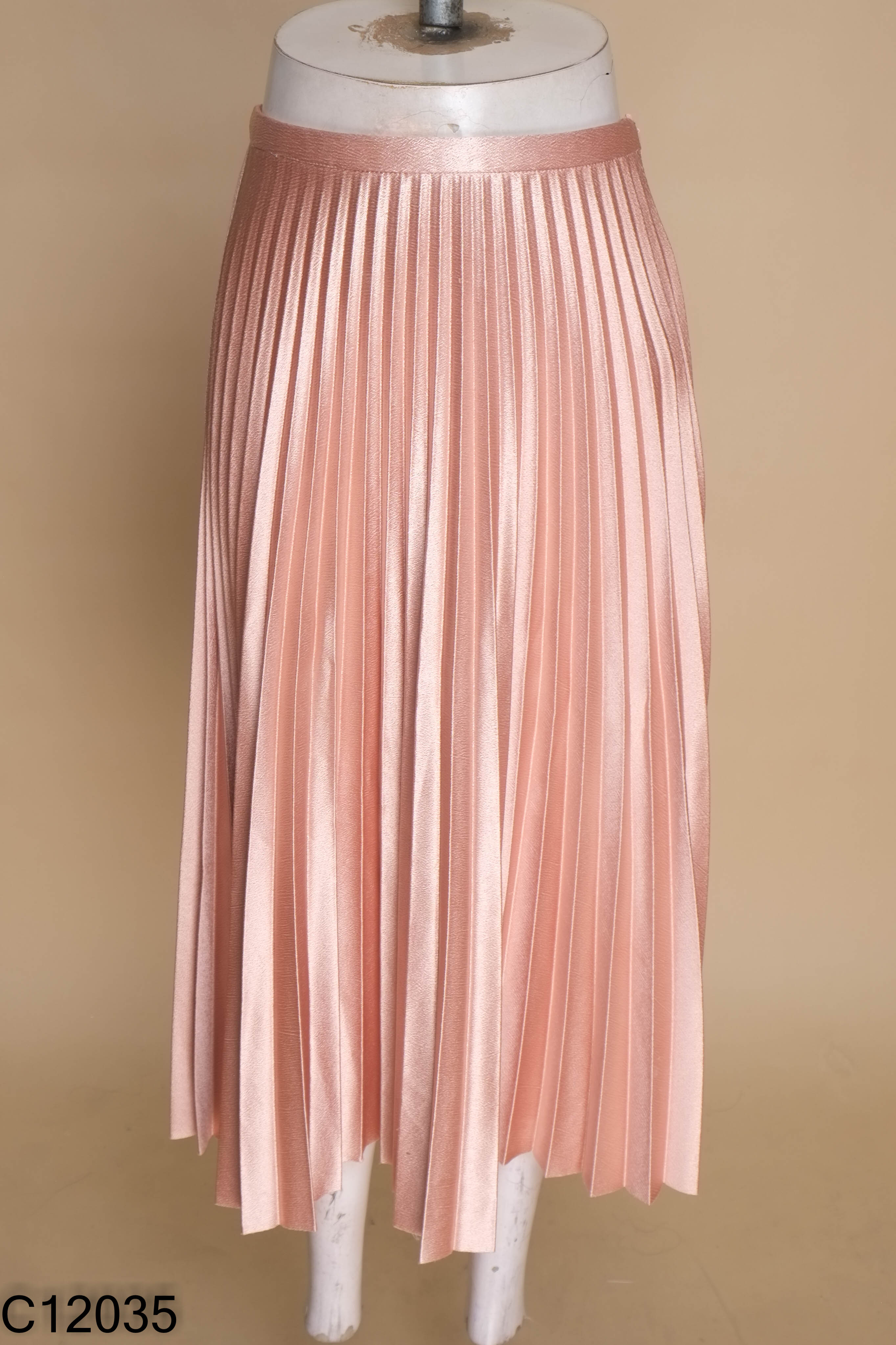 Chân váy xếp li hồng ZARA WOMAN