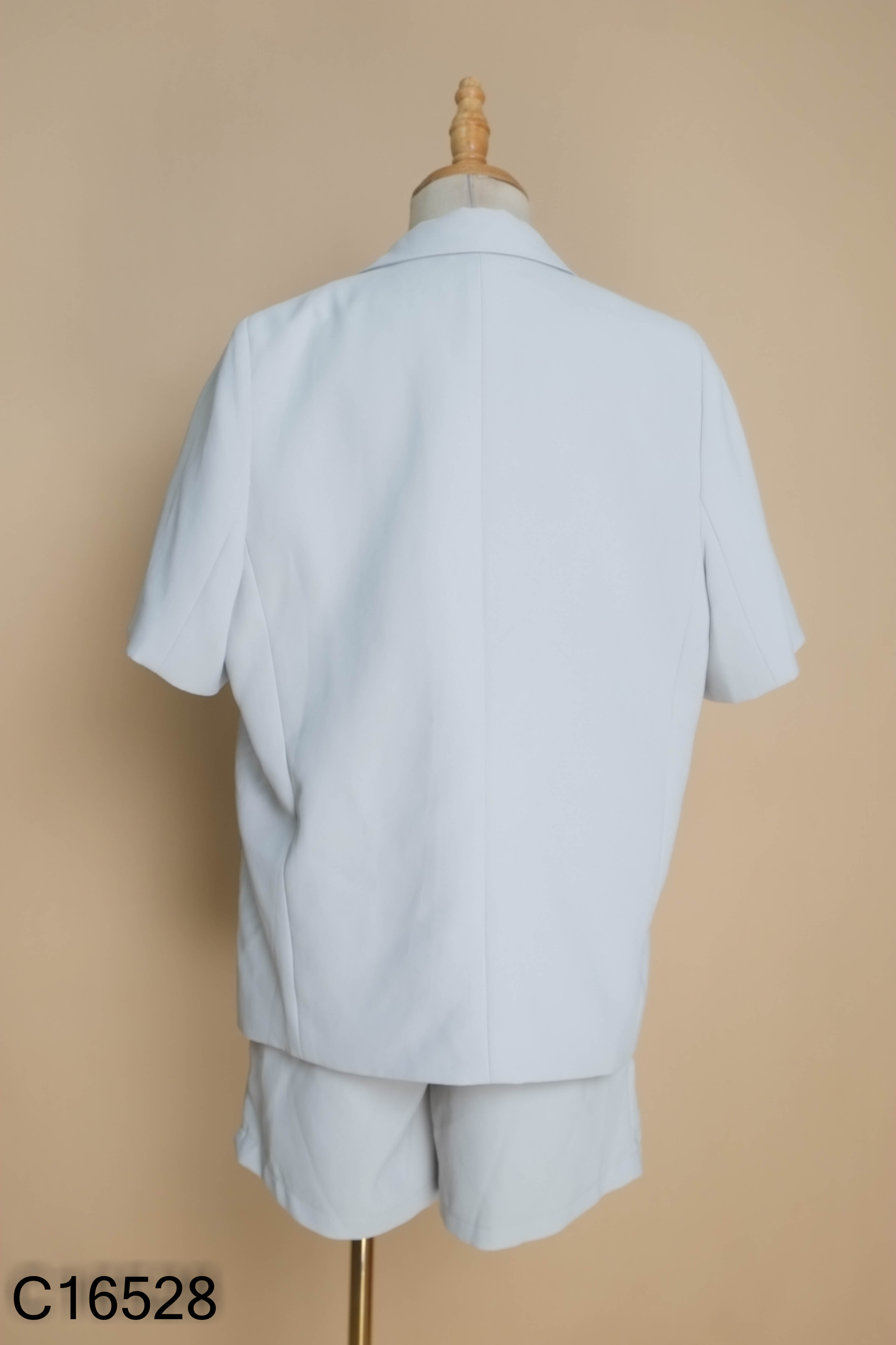 Set xanh áo blazer + quần shorts