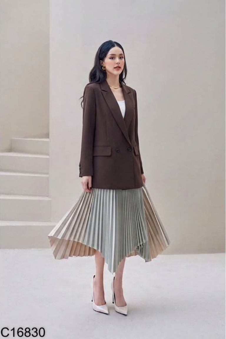 Áo blazer đen THE FRONT