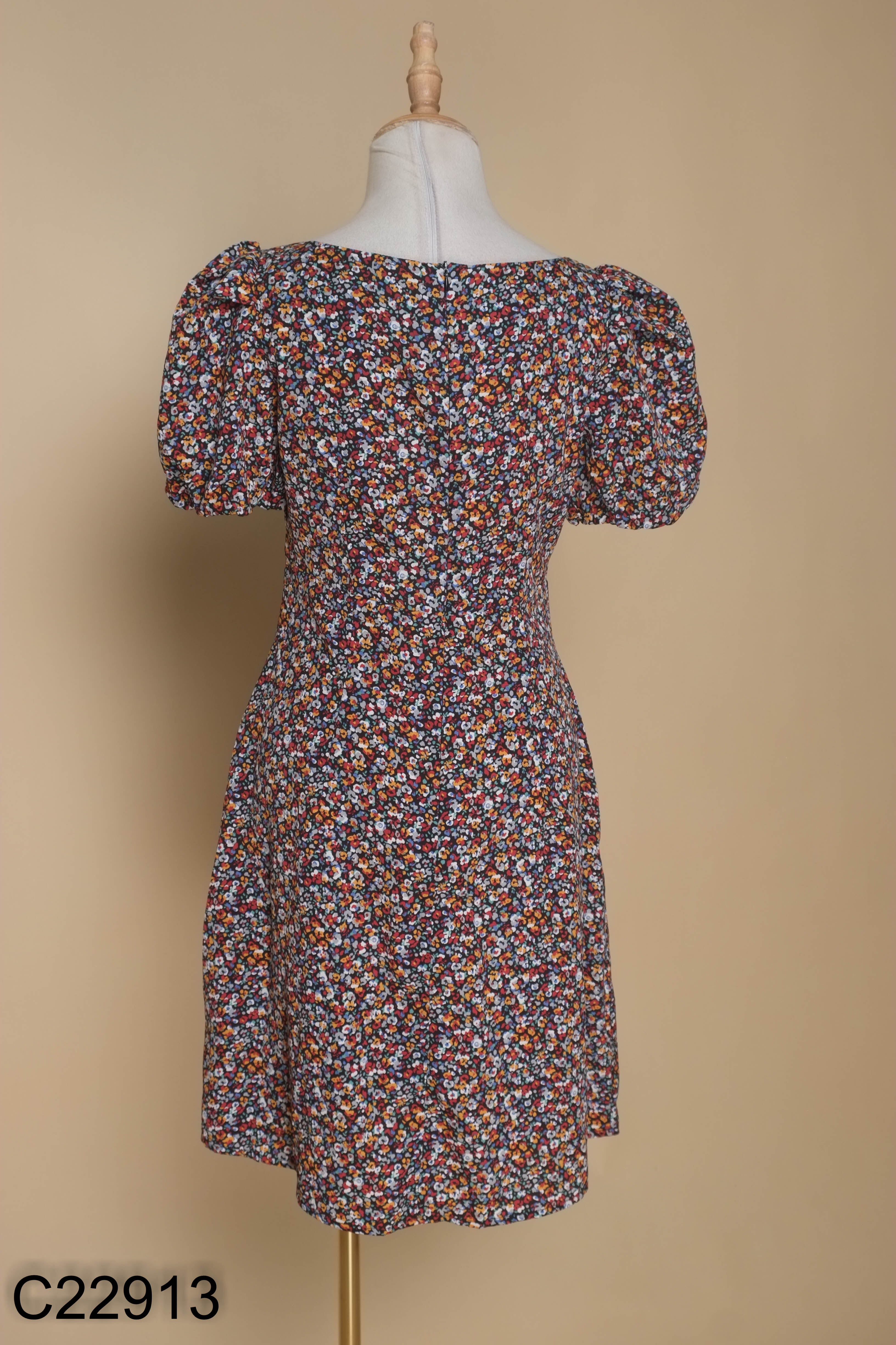 Váy ADORE DRESS đen hoa