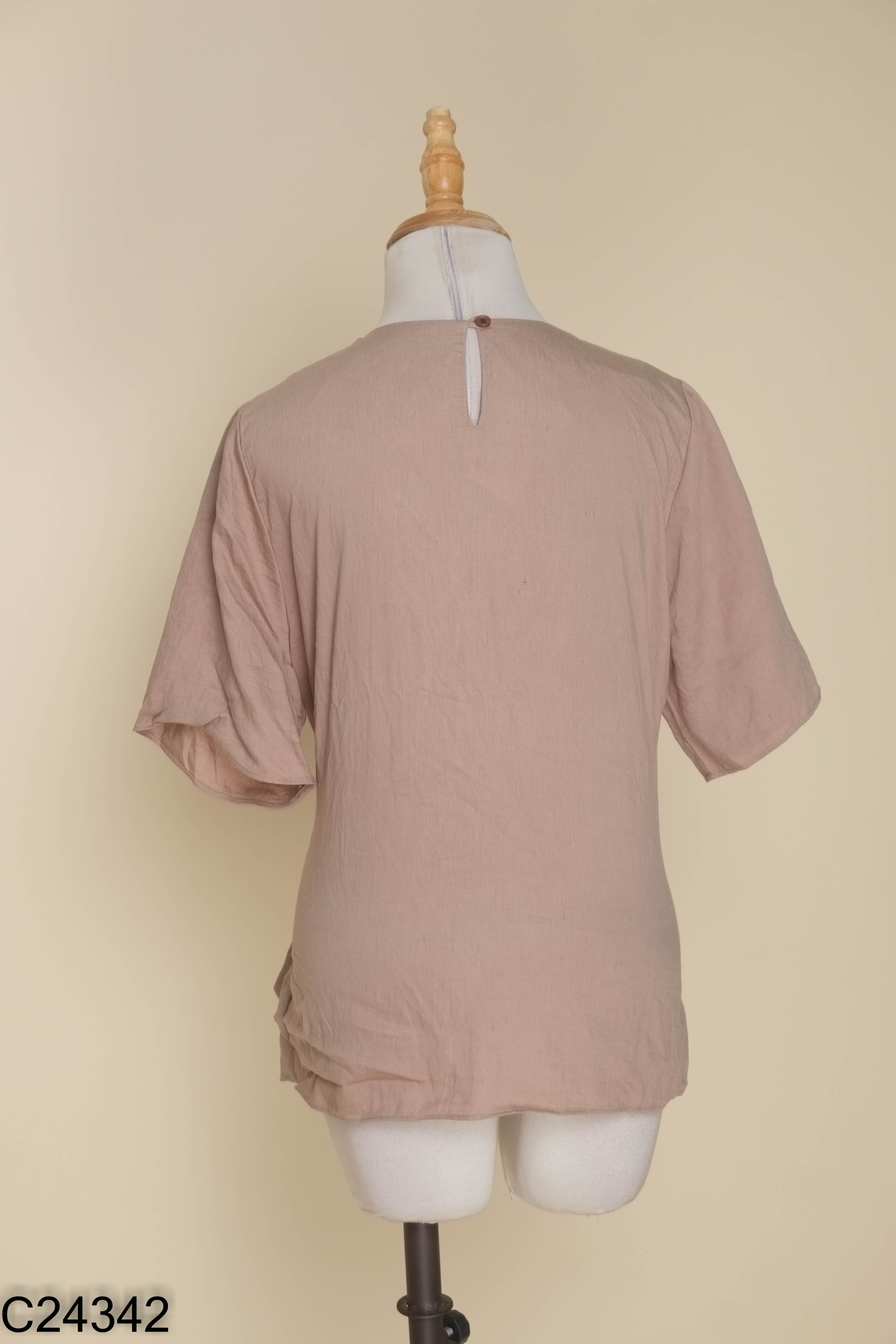 Áo nâu SOMS phối dây eo