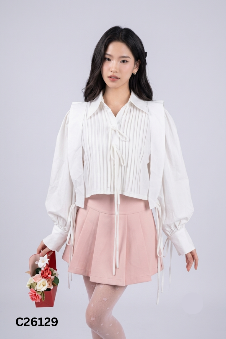 Áo ASHYLEY sơ mi trắng