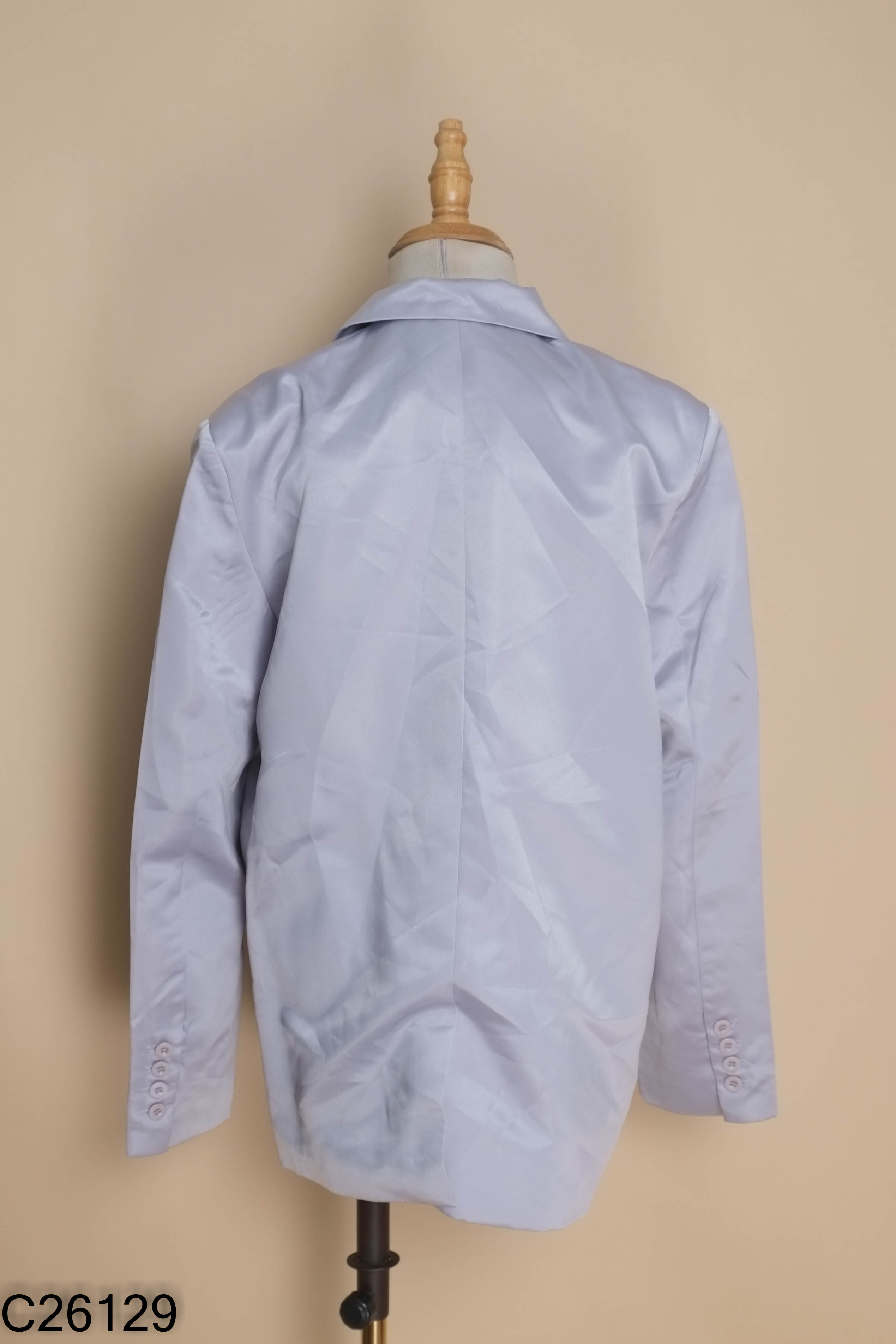 Áo khoác HIAN lụa xanh