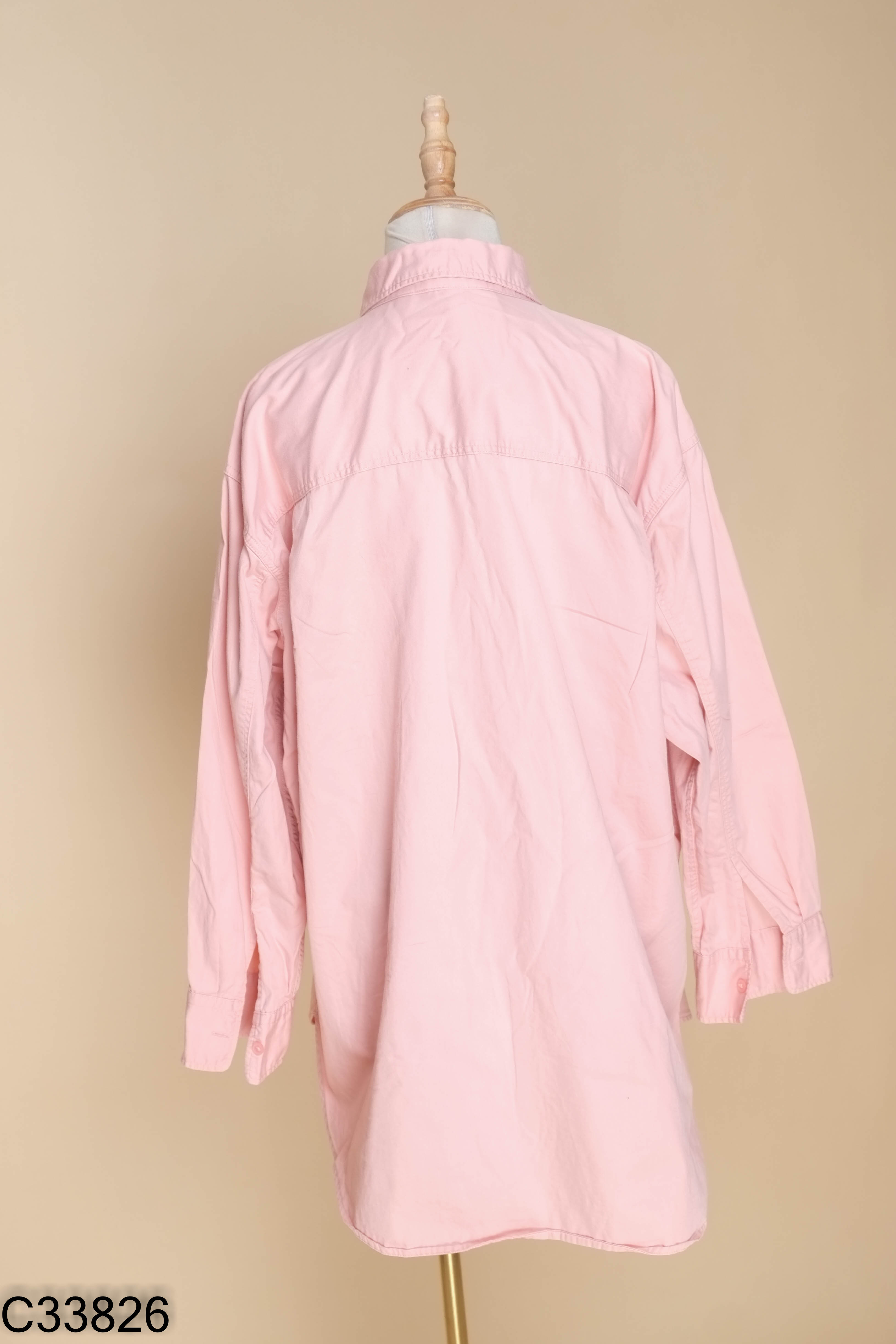 Áo UNIQLO sơ mi hồng
