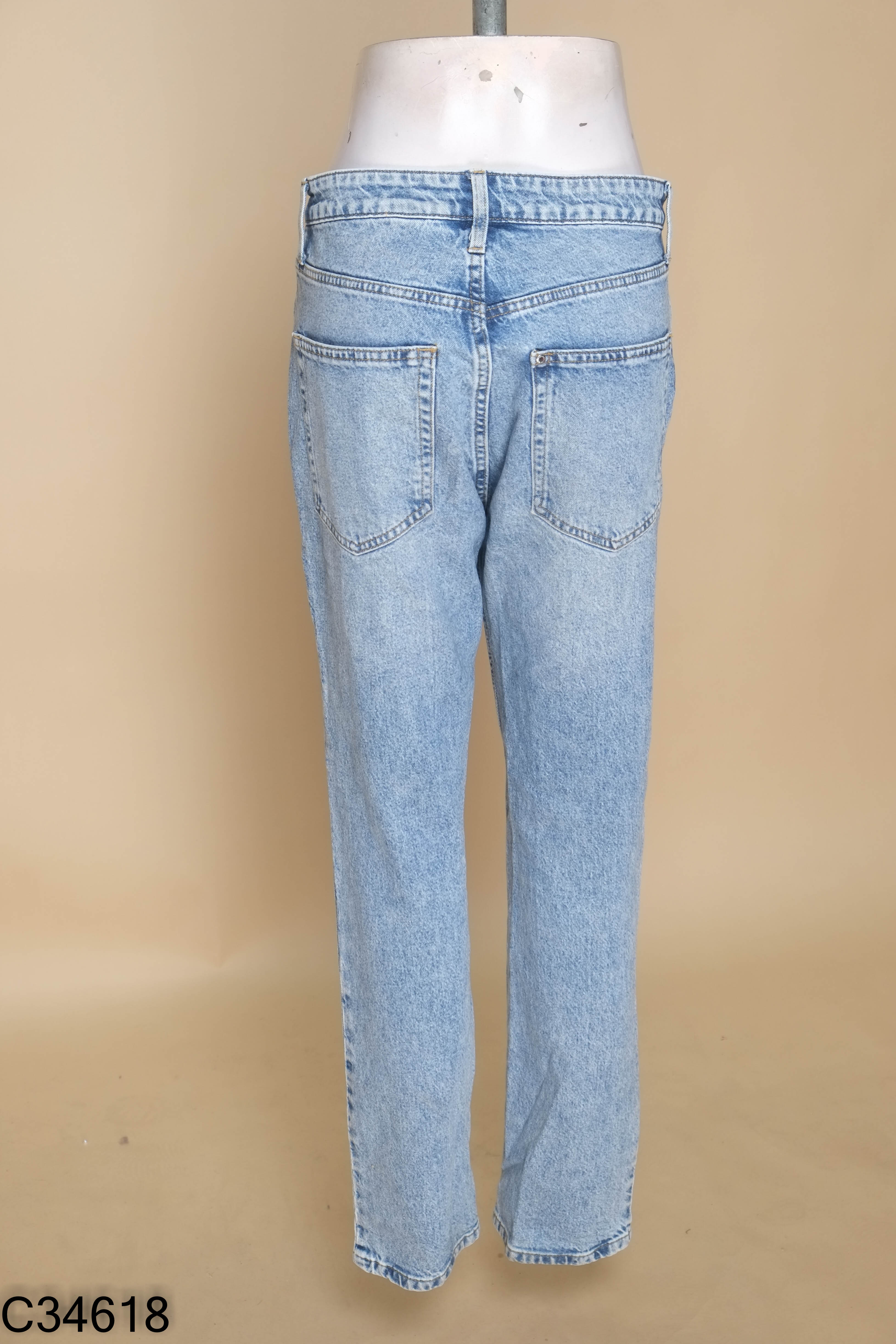 Quần jean VINTEAGE STRAIGHT xanh nhạt