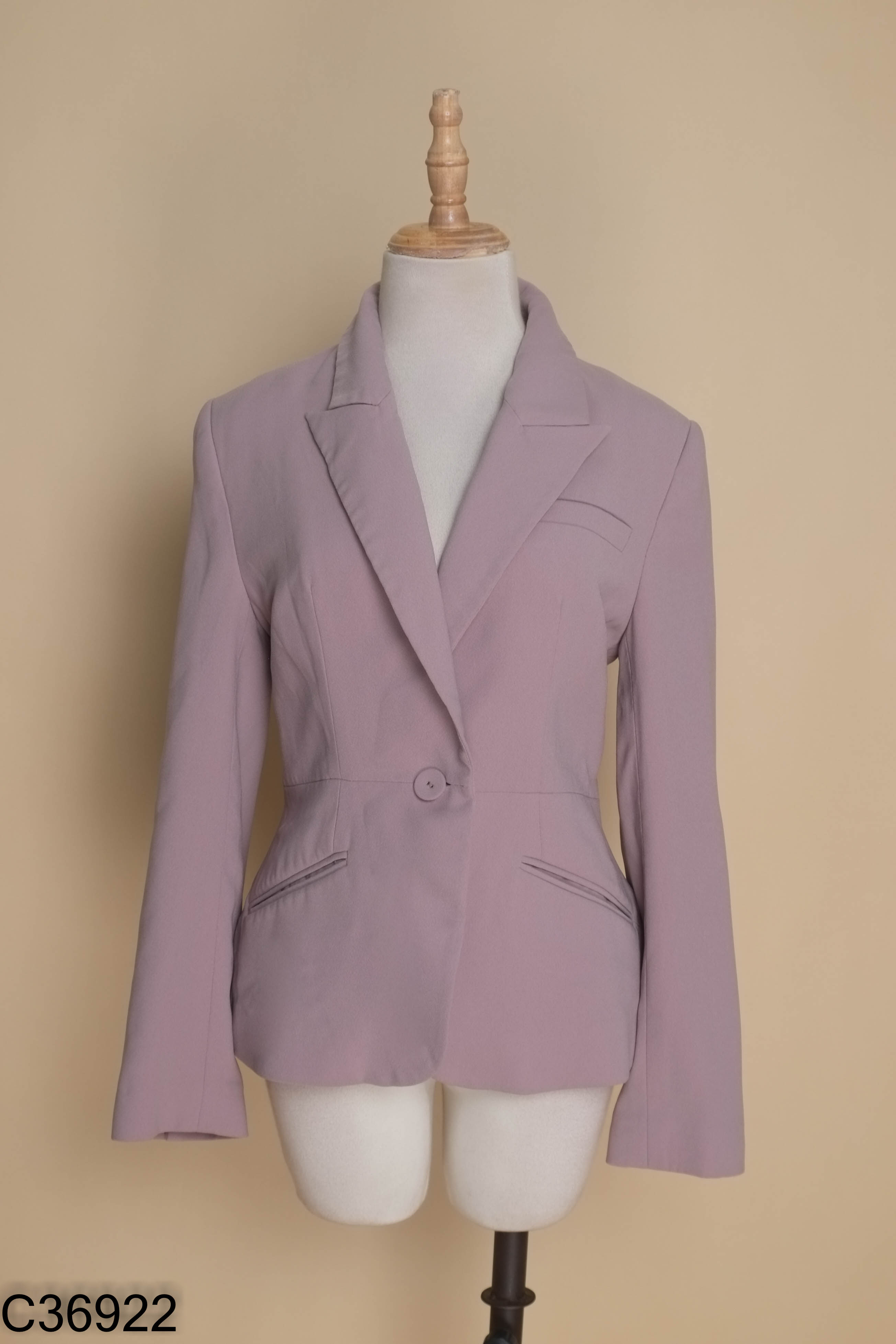 Áo D.CHIC khoác vest xám có đệm vai