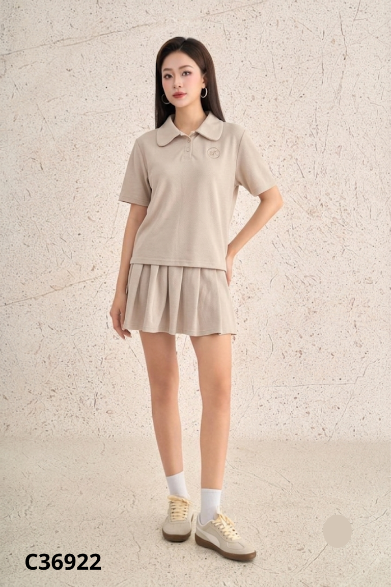 Set MIN STUDIO be áo kiểu + chân váy