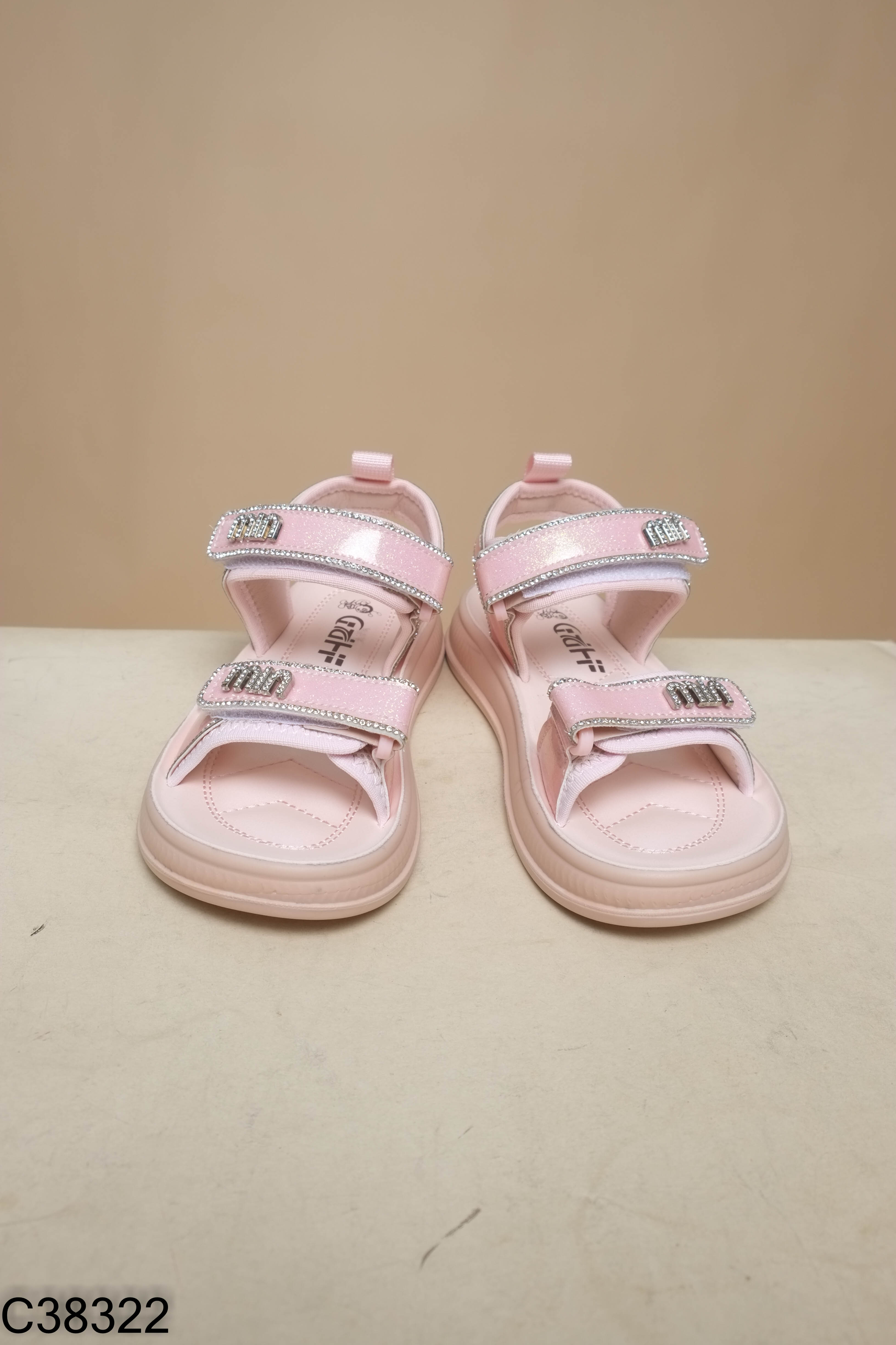 NEW FULLBOX Sandals hồng đính đá kid