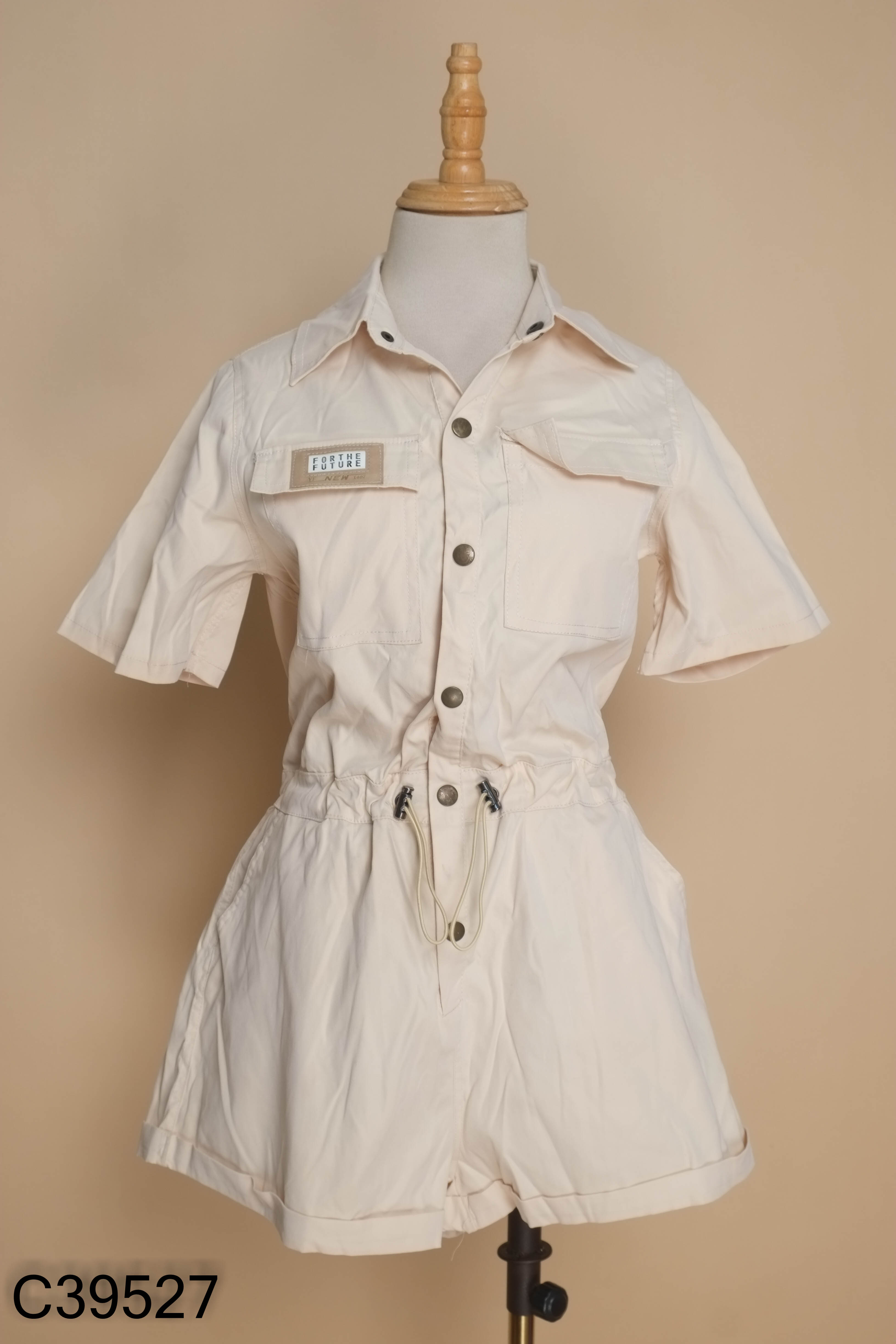 Jumpsuits be cổ sơ mi