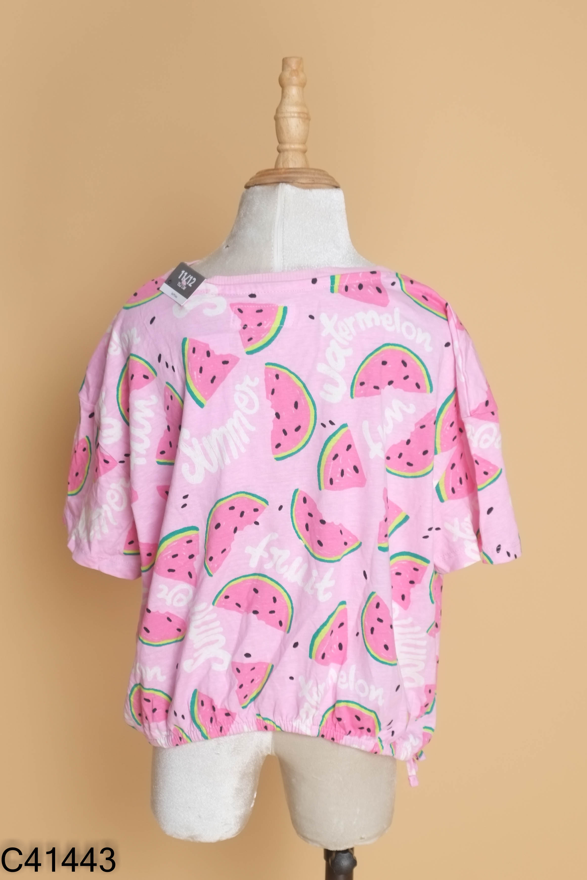 NEWTAG Áo LEFTIES KIDS hồng dưa hấu