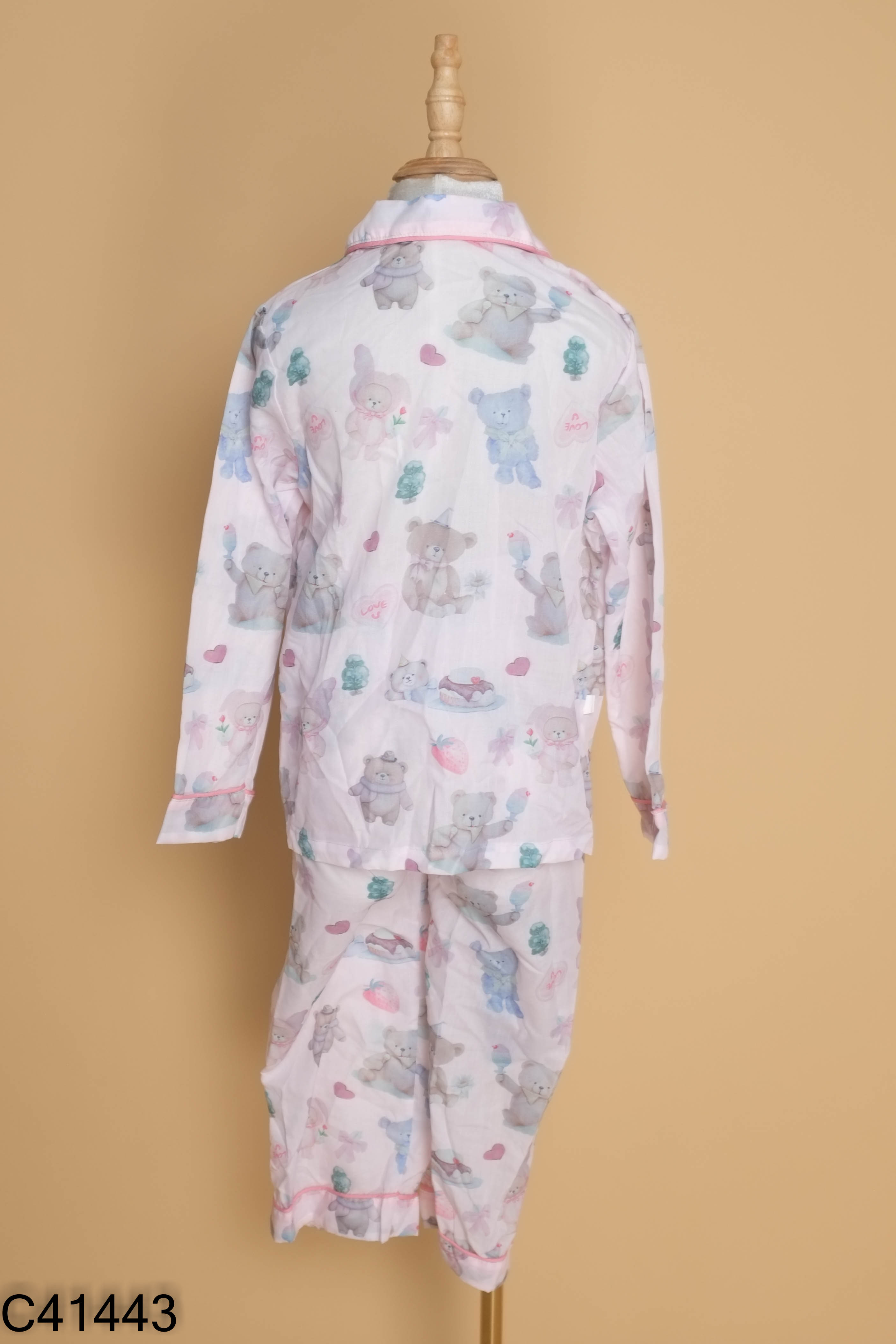 SET Pijama KIDS hồng gấu