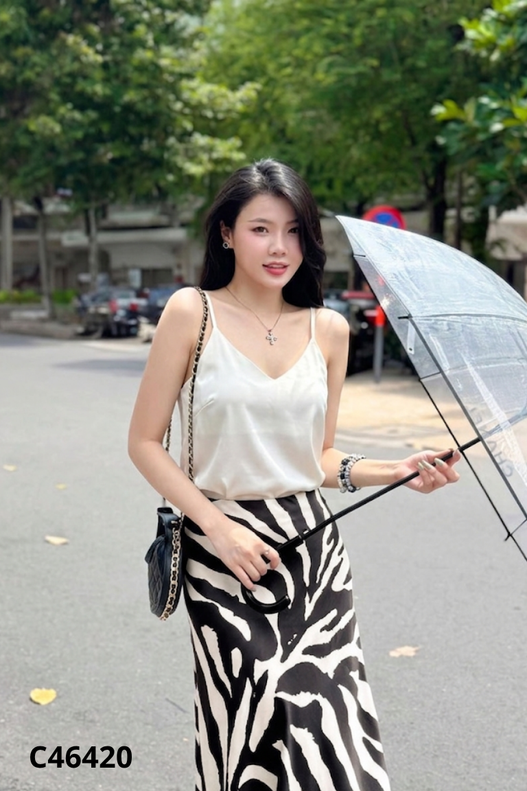 Áo hai dây be trơn