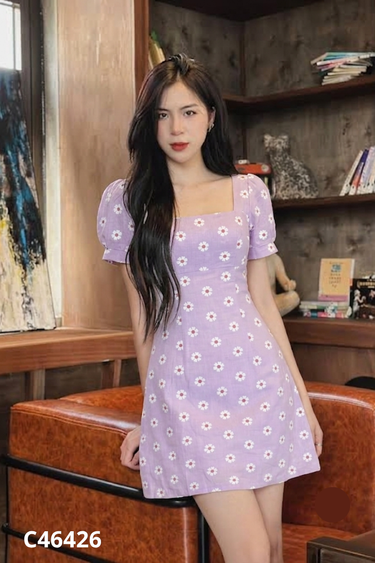 Váy REDSHOP tím hoa