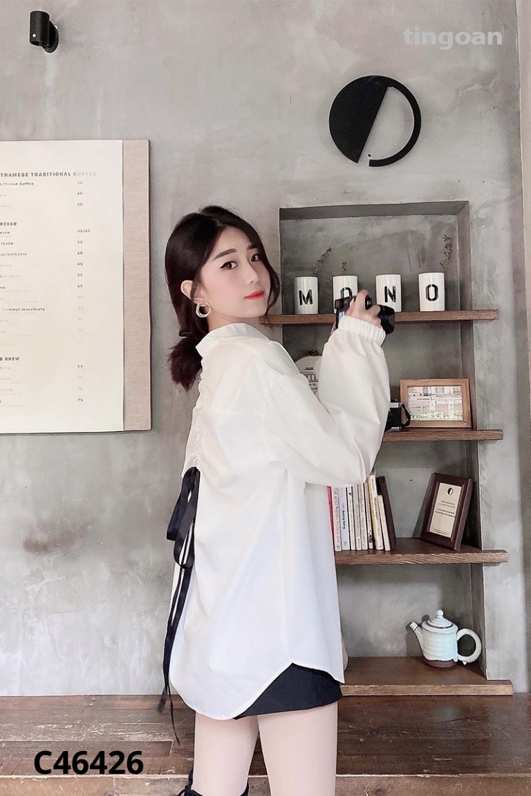 Áo TI NGOAN trắng trơn