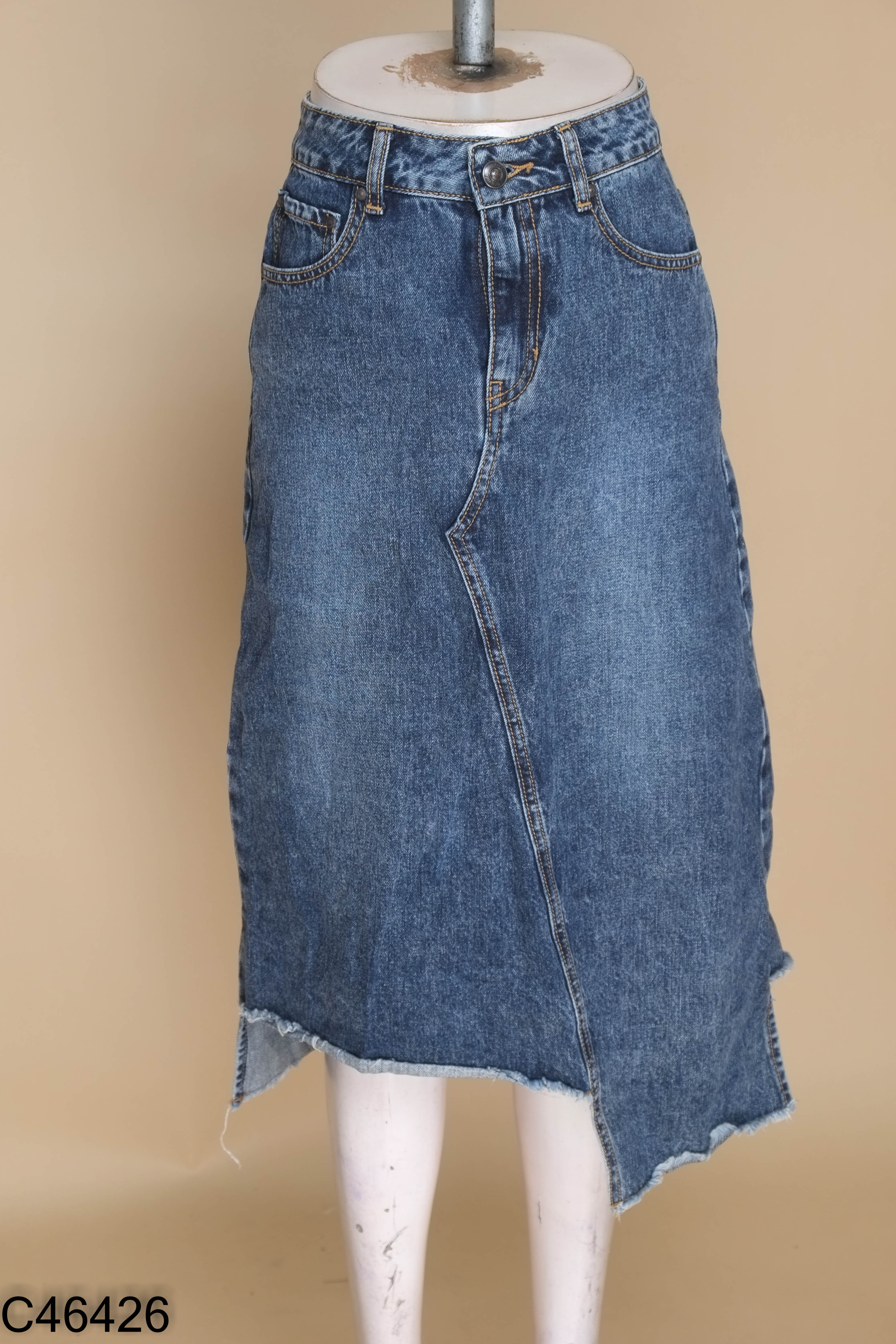 Chân váy GEN VIET jeans xanh