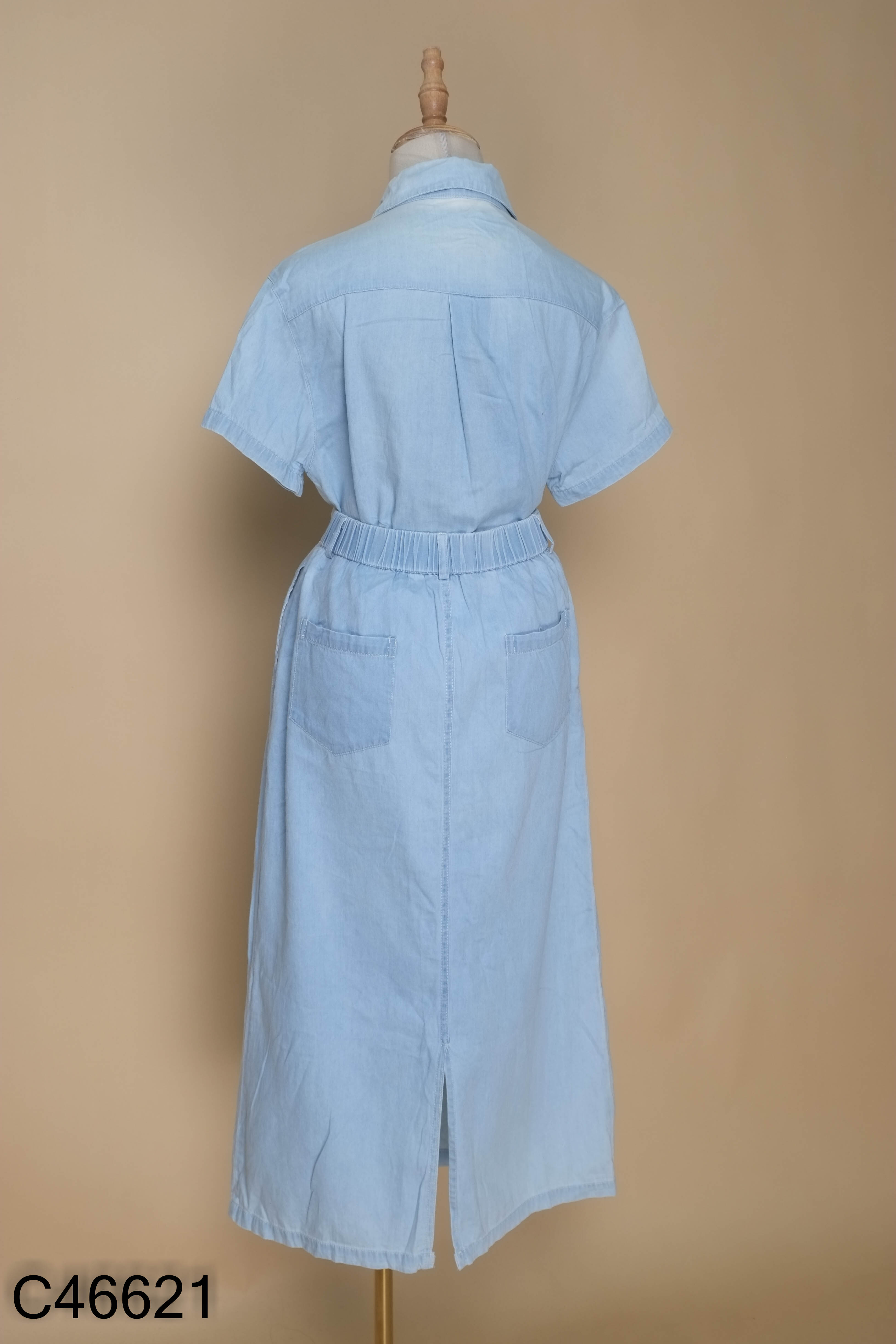 Set áo + chân váy jean xanh nhạt